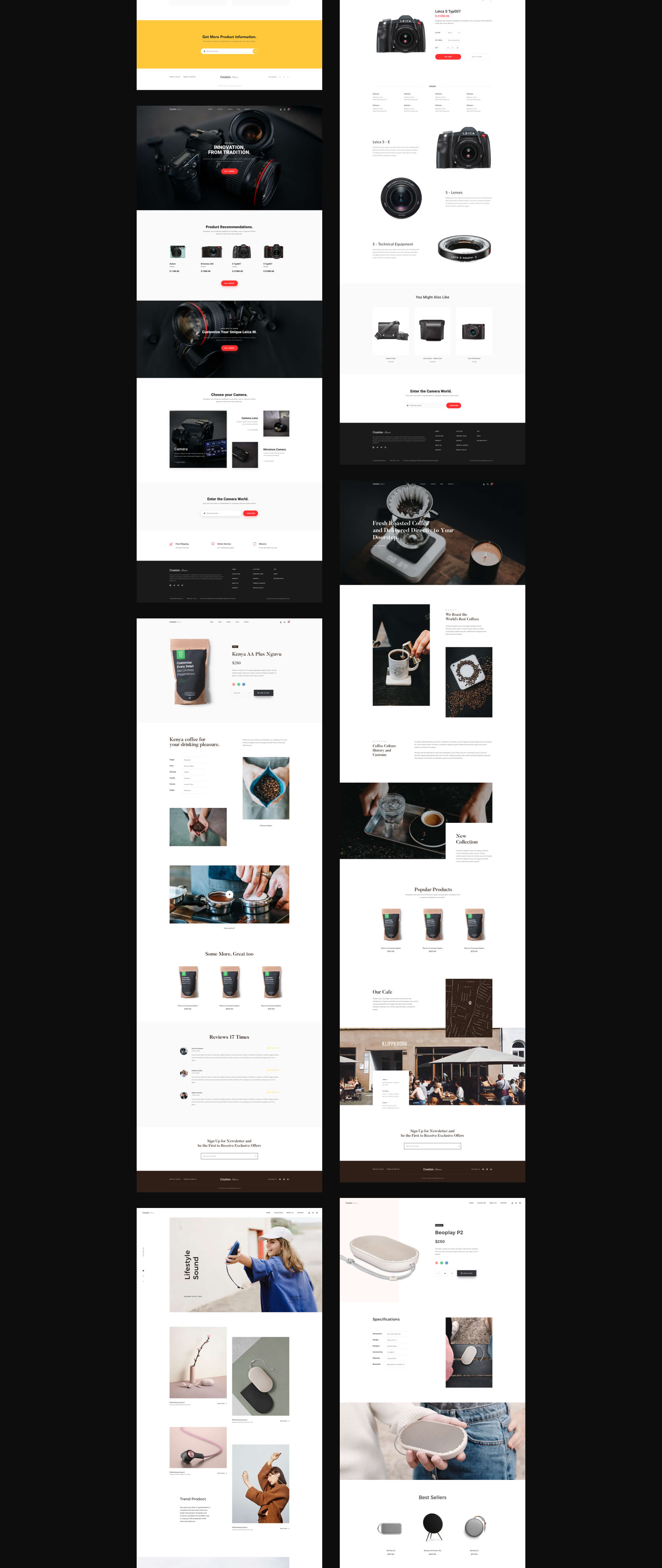 家具店Web UI工具包 Creation Shop UI Kit_img_2