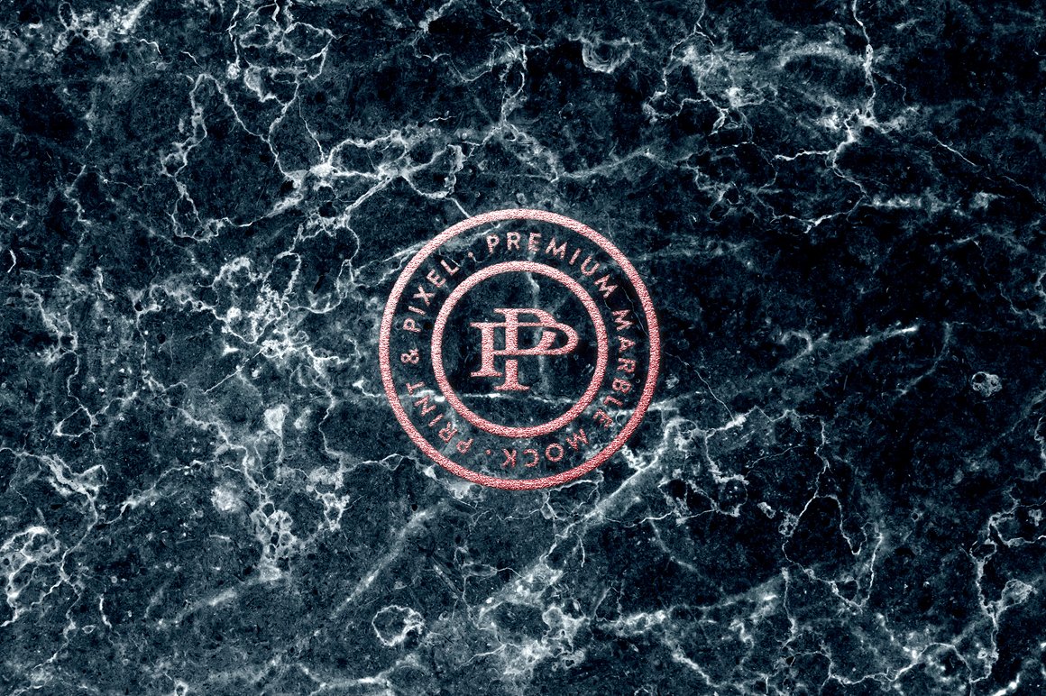 大理石图案效果模拟&纹理 Marble Logo Effects Mock&Textures_img_2