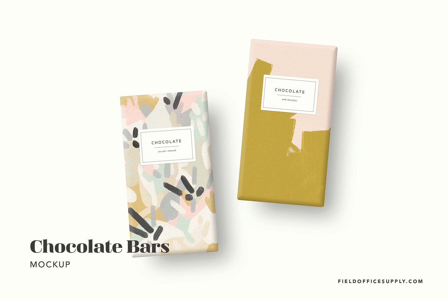 巧克力棒包装样机 Chocolate Bar Mockup Bundle_img_2