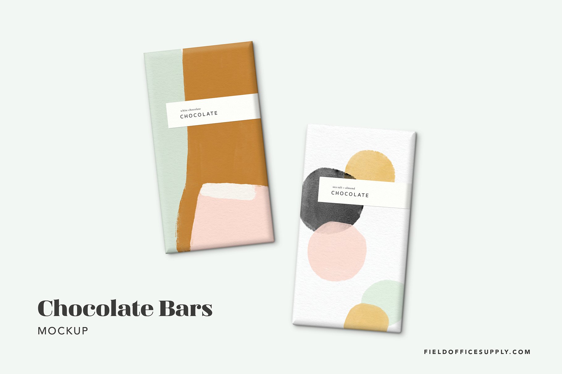 巧克力棒包装样机 Chocolate Bar Mockup Bundle_img_2