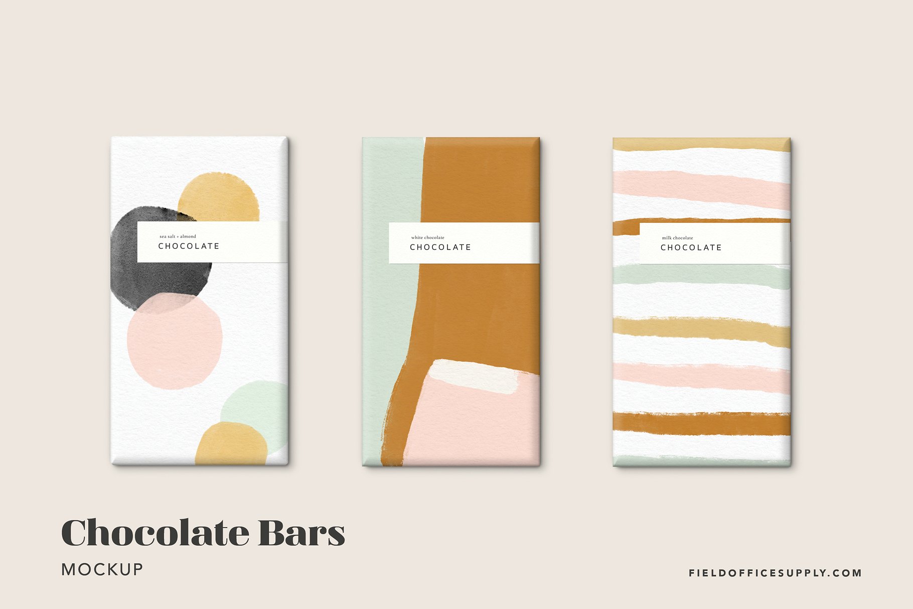 巧克力棒包装样机 Chocolate Bar Mockup Bundle_img_2