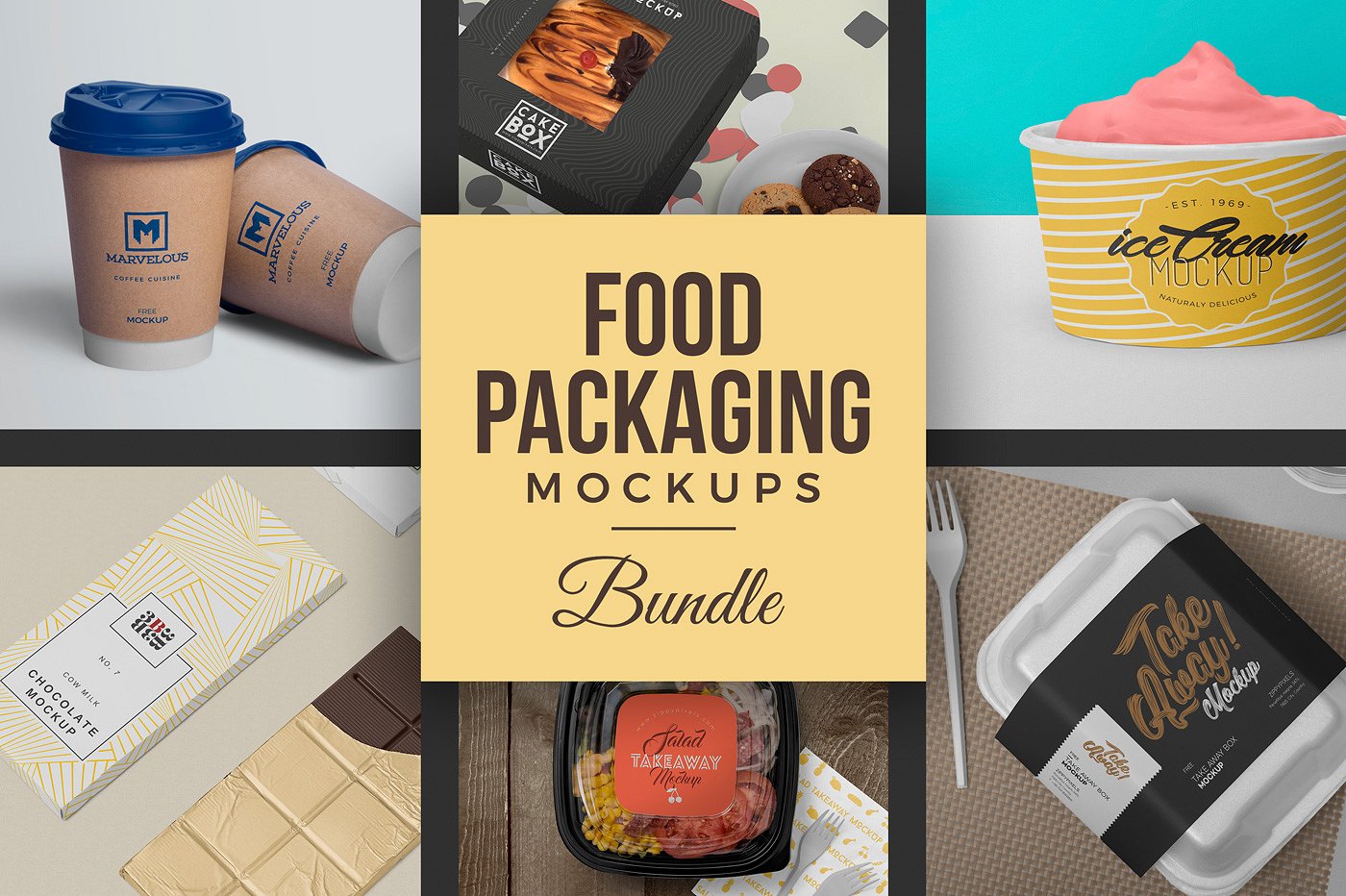 40超高清的食品包装样机大集合 40 Food Packaging Mockups Bundle_img_2