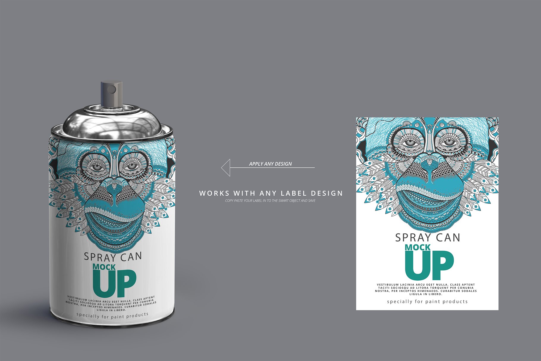 小型喷雾罐实体模型 Spray Can Mockup - Small Size_img_2