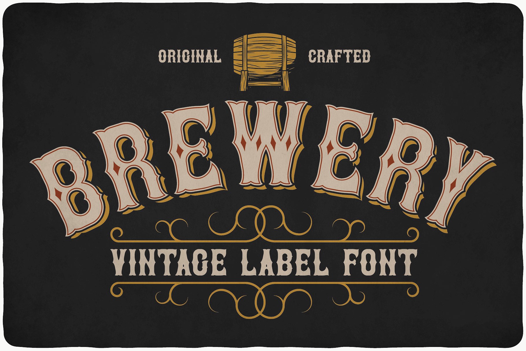 经典复古啤酒标题字体 Classic Vintage Beer Headline Font_img_2