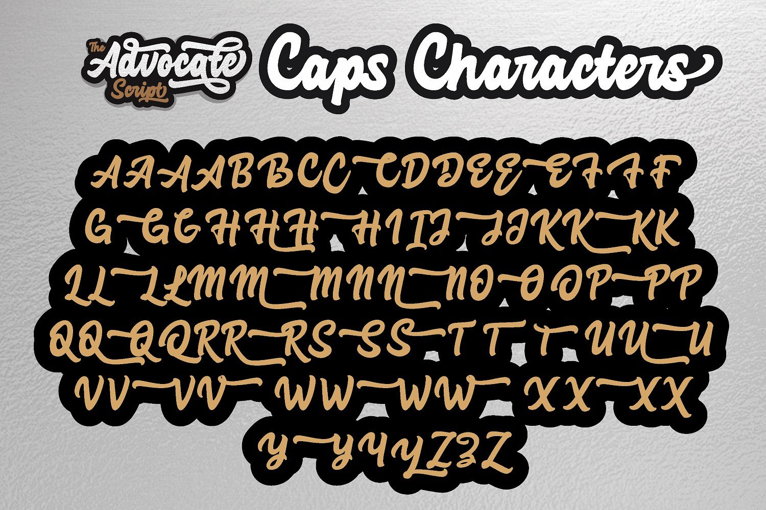 经典利落手写海报字体 Advocate Script Font_img_2