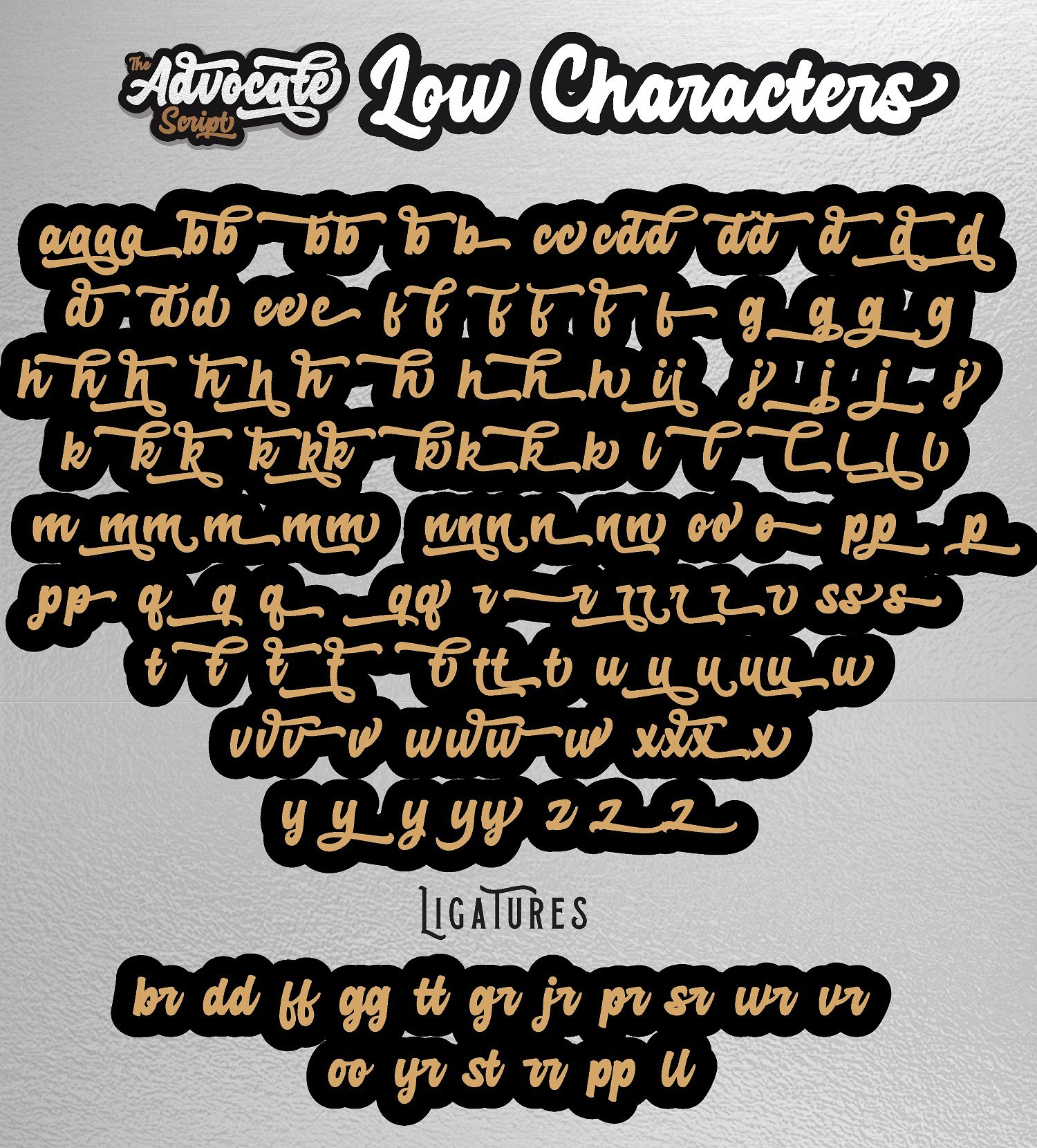 经典利落手写海报字体 Advocate Script Font_img_2