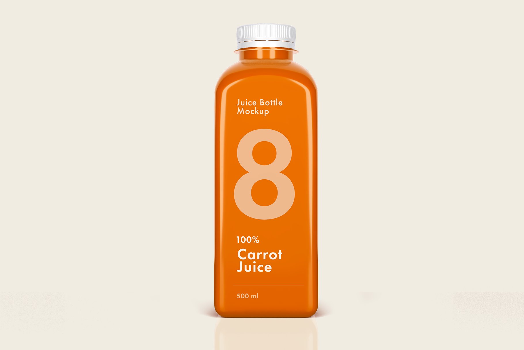 果汁饮料塑料瓶包装样机 Juice Drink Plastic Bottle Packaging Mockup_img_2