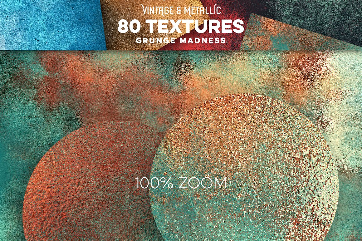 80个复古与金属纹理 80 Vintage & Metallic Textures_img_2