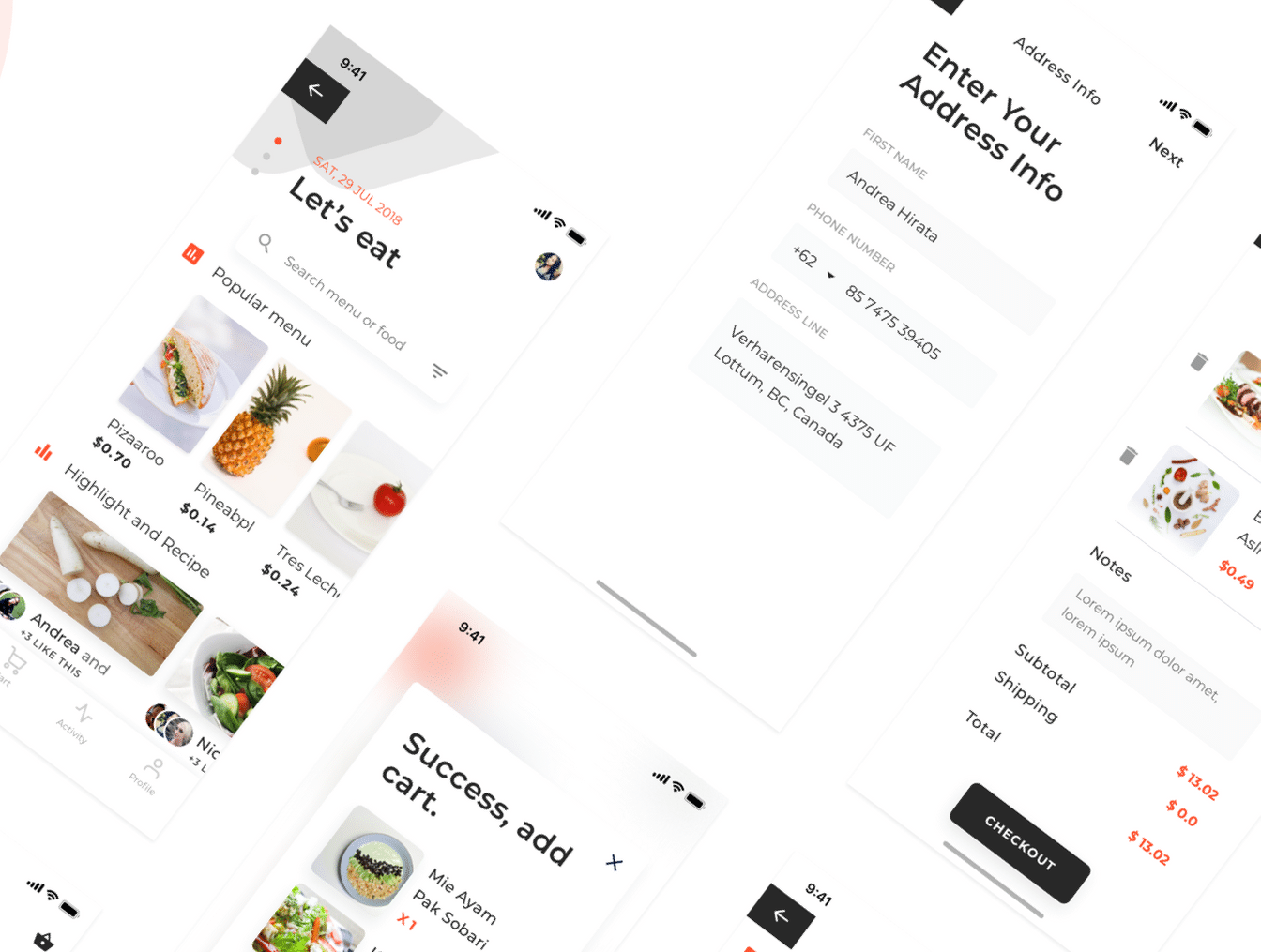 高级餐厅食品外卖APP UI工具包 Bakar UI Kit_img_2