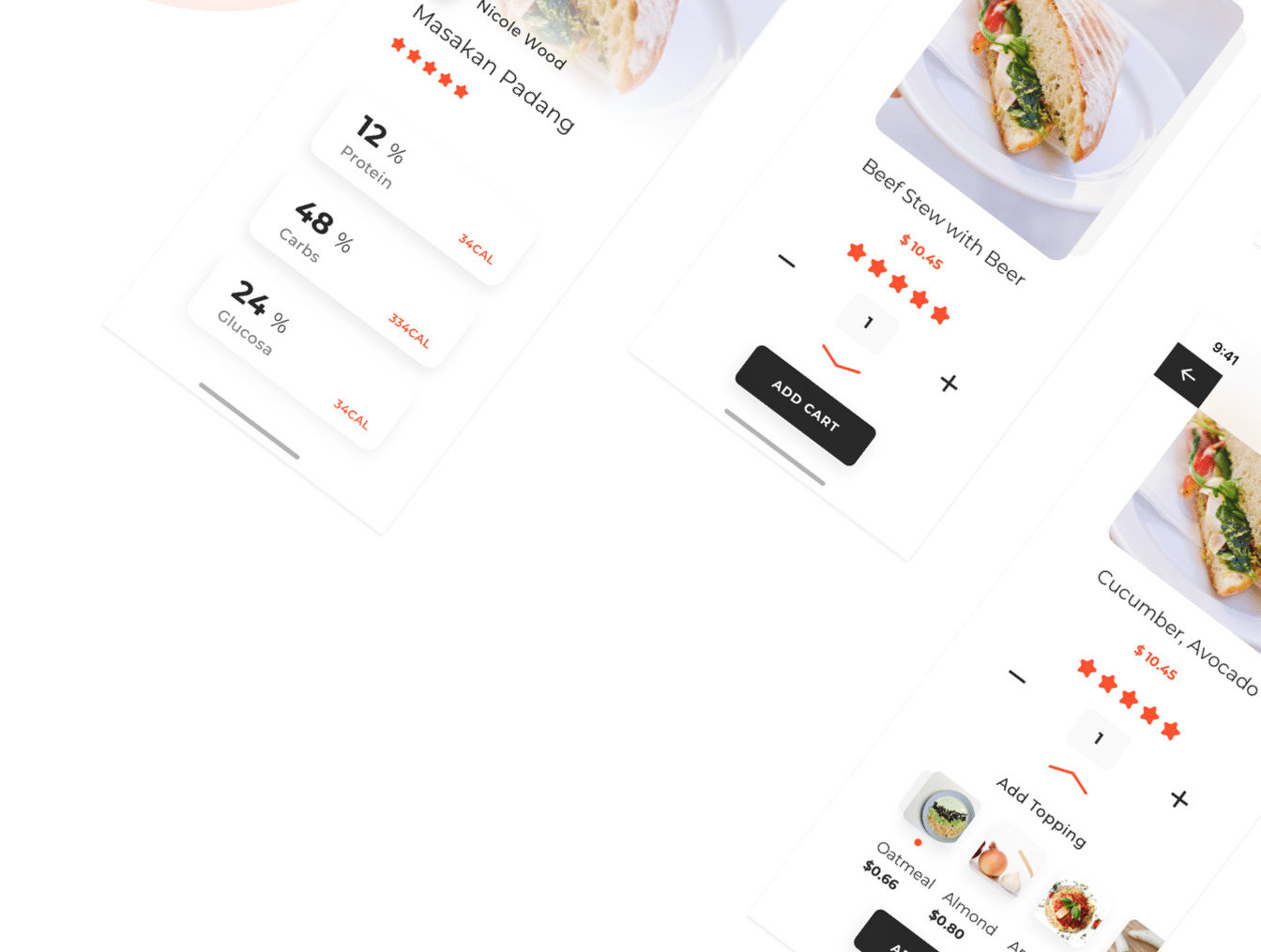 高级餐厅食品外卖APP UI工具包 Bakar UI Kit_img_2