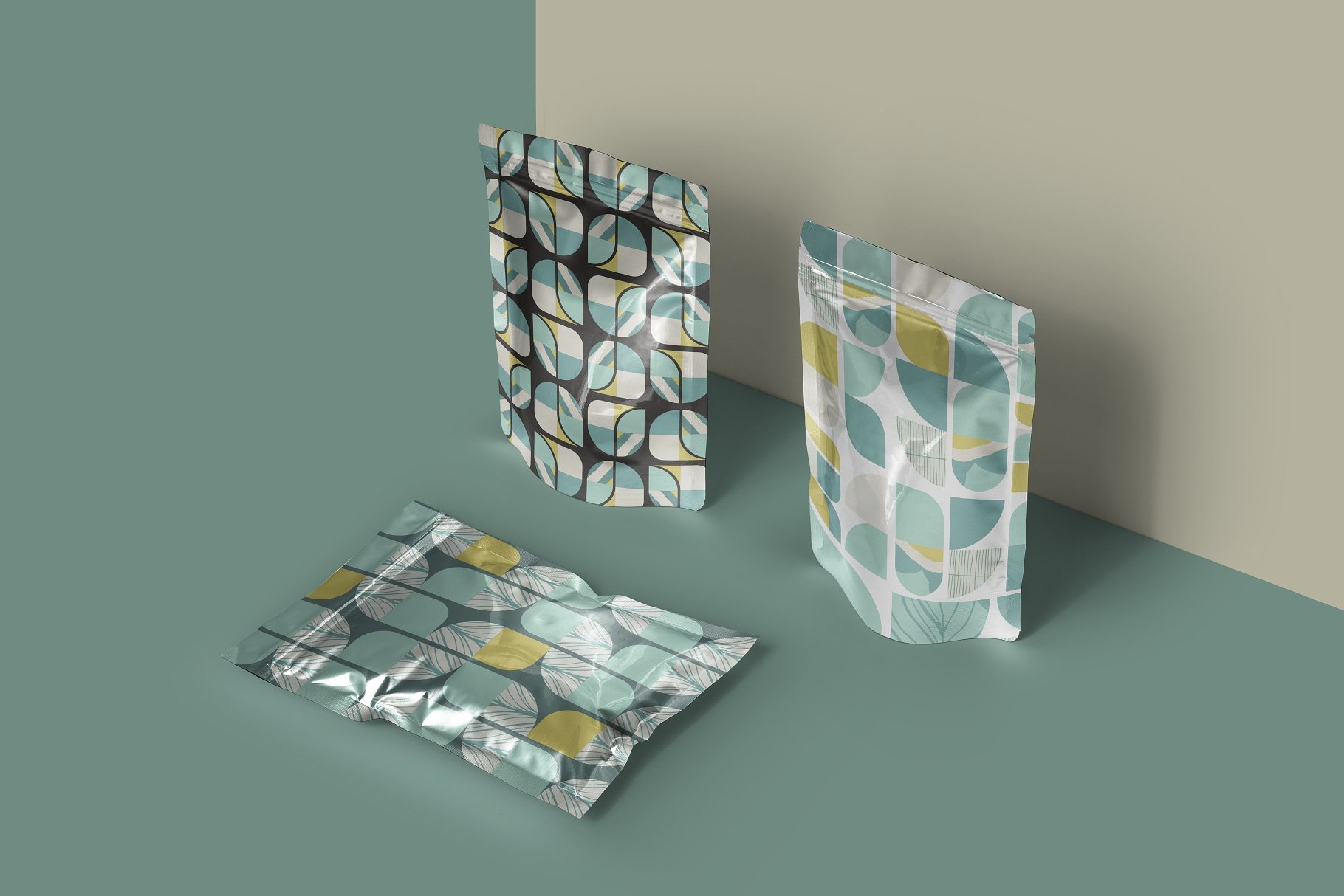 复古和优雅的矢量几何图案合集 Vintage Geometry Patterns Collection_img_2