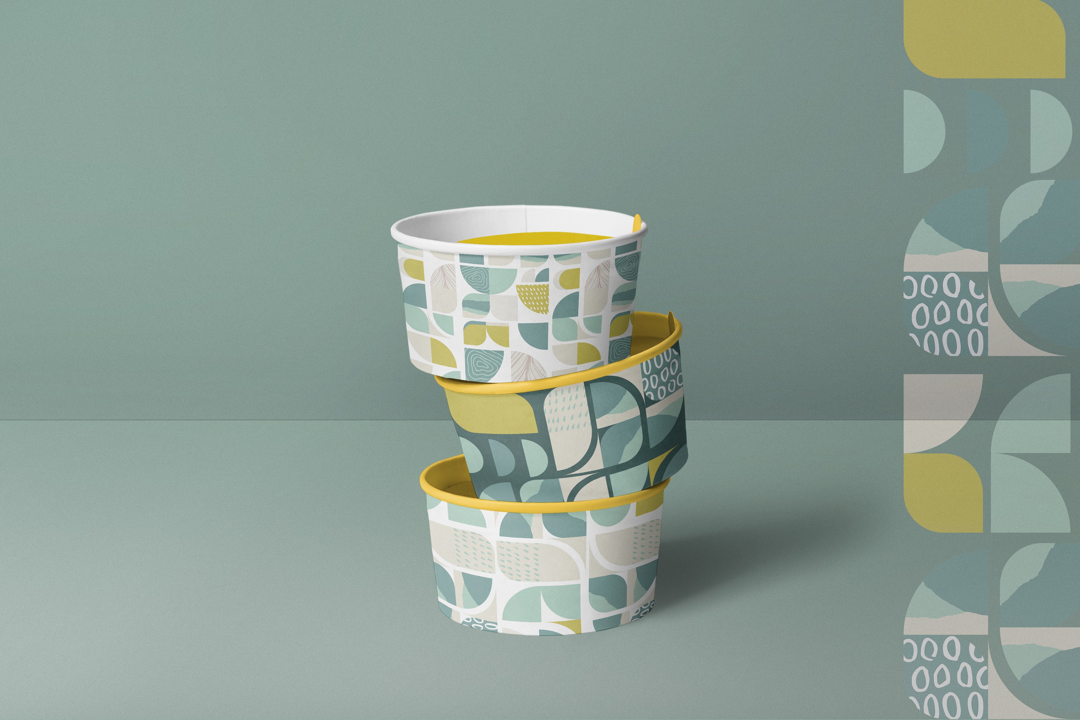 复古和优雅的矢量几何图案合集 Vintage Geometry Patterns Collection_img_2