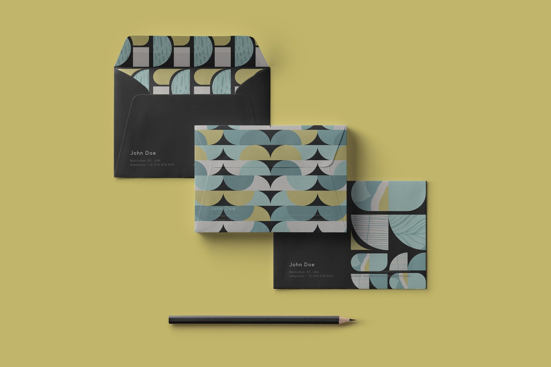 复古和优雅的矢量几何图案合集 Vintage Geometry Patterns Collection_img_2