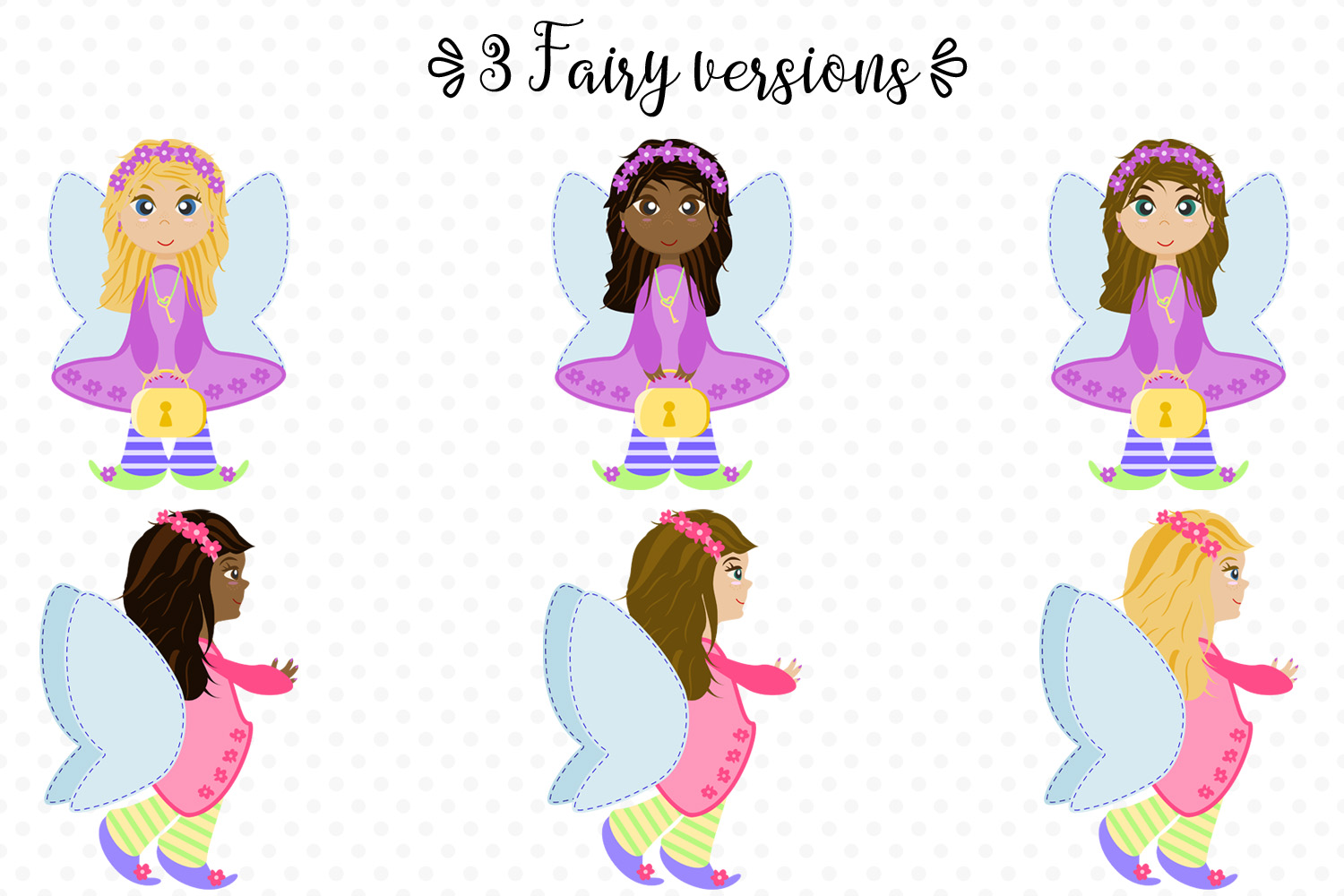 手绘神秘童话图形和模式 Fairy Secrets Graphics and Patterns_img_2