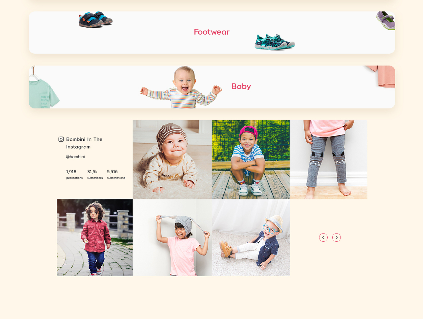 儿童和青少年服装Web UI套件 Bambini Web UI Kit_img_2