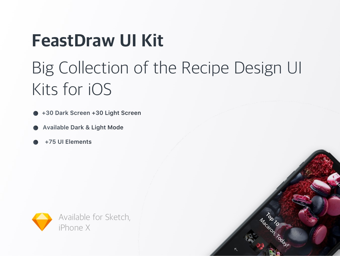 高品质甜点iOS APP UI工具包 FeastDraw UI Kit_img_2