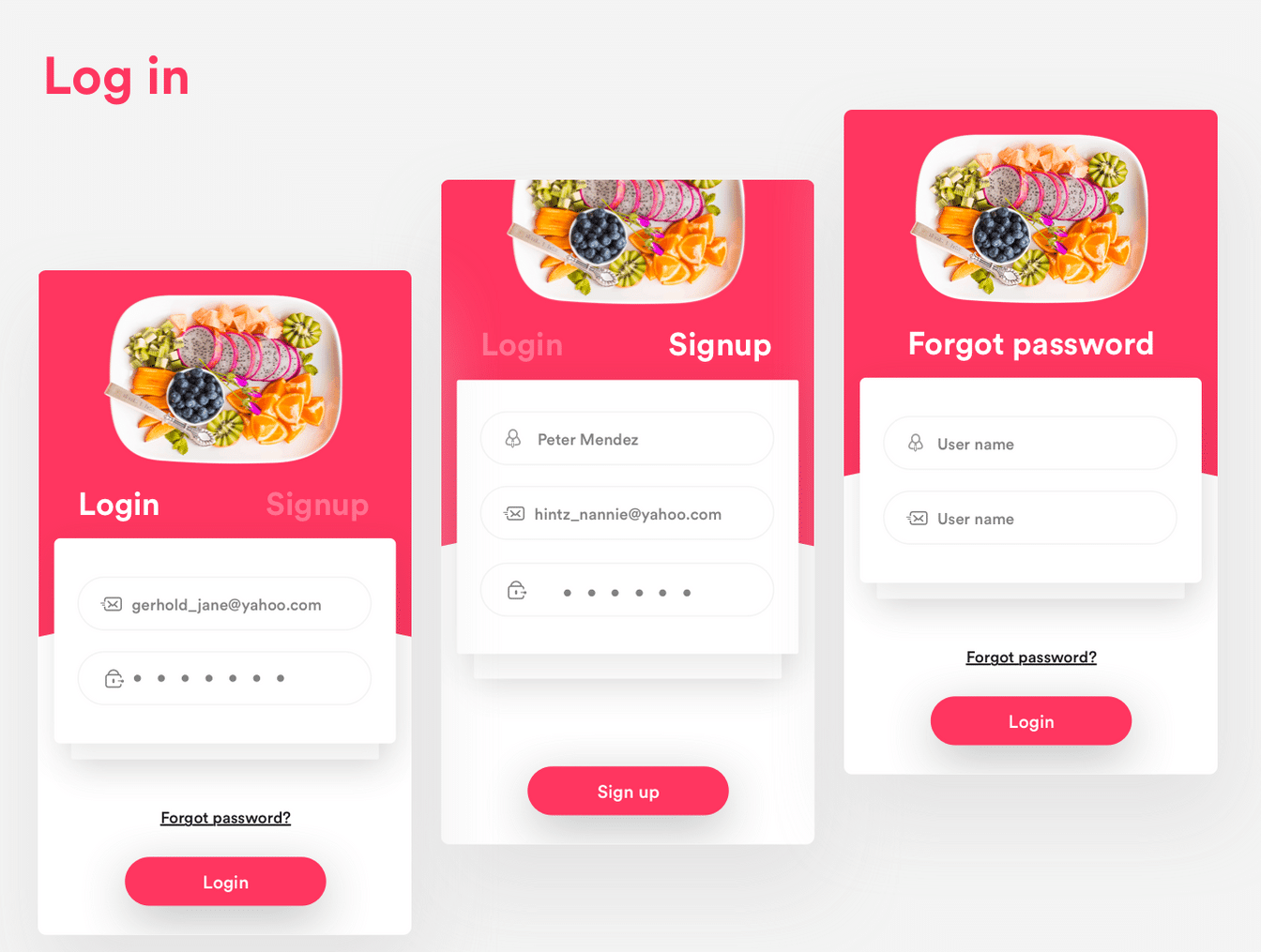 暖色系高品质食物外卖APP UI工具包 FOODSO UI Kit_img_2