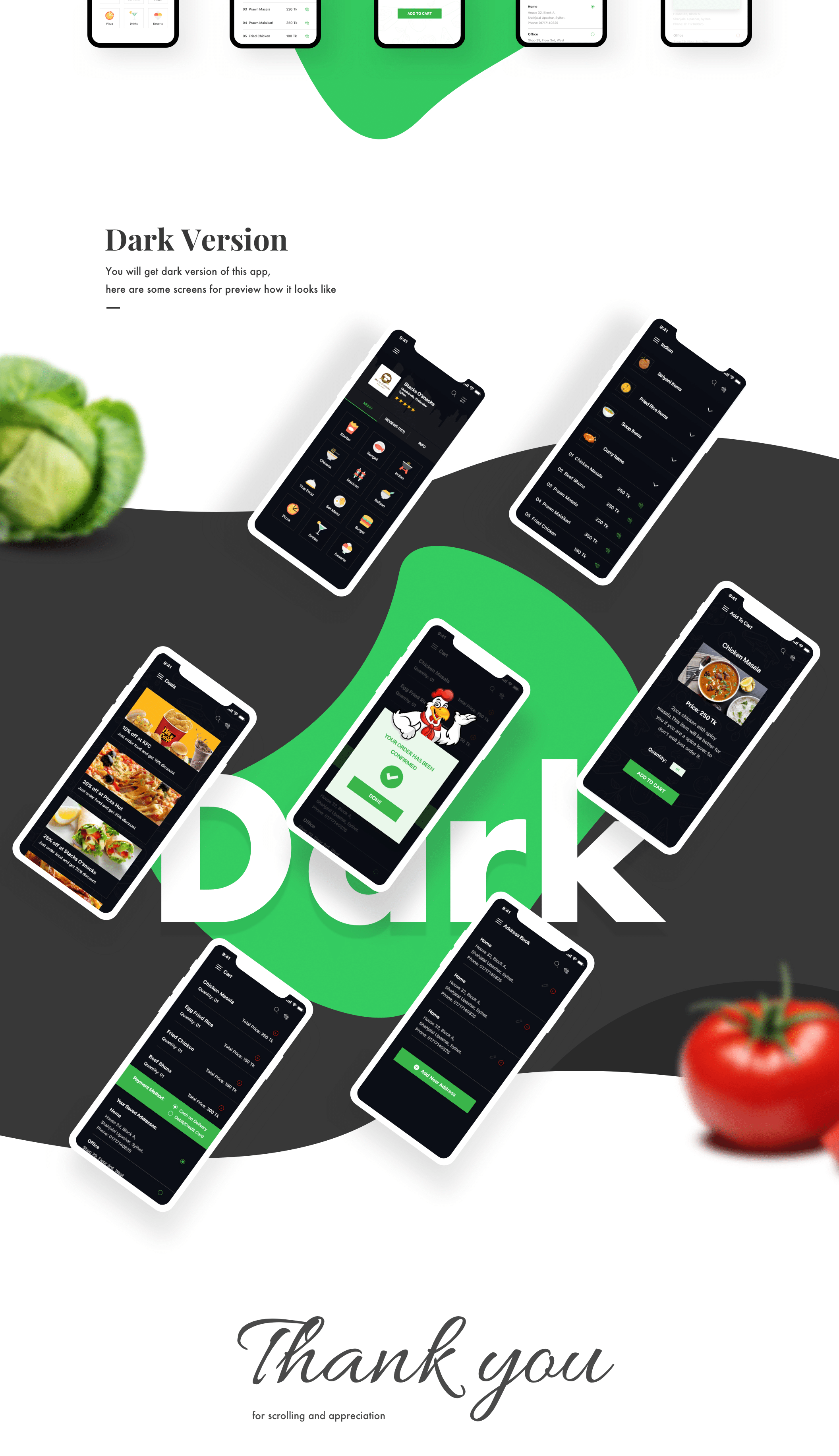 绿色外卖订餐APP UI工具包 Big Bite iOS UI Kit_img_2