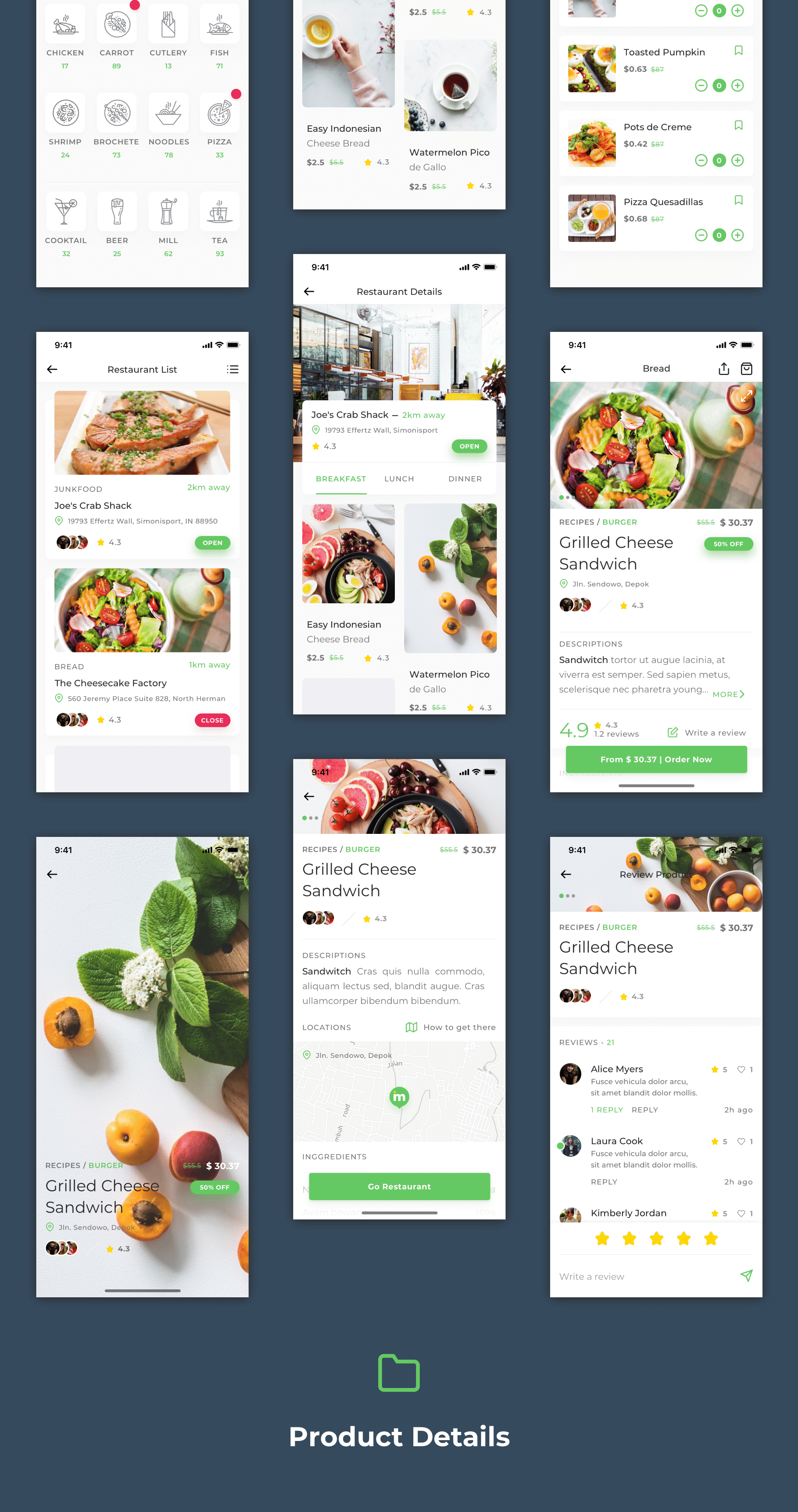 高品质餐馆外卖APP UI套件 MIMO. UI Kit_img_2