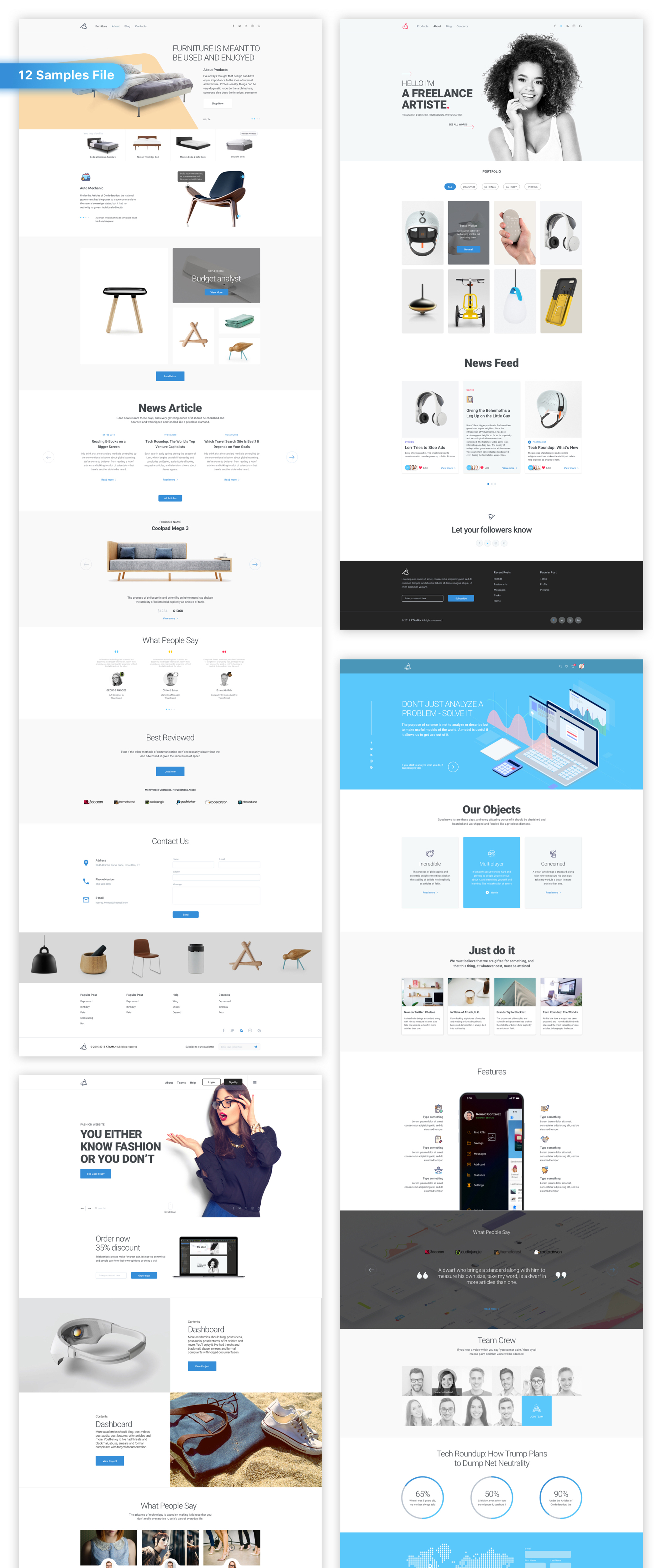 超巨量Web UI工具包大集合 Ataman Web UI Kit_img_2