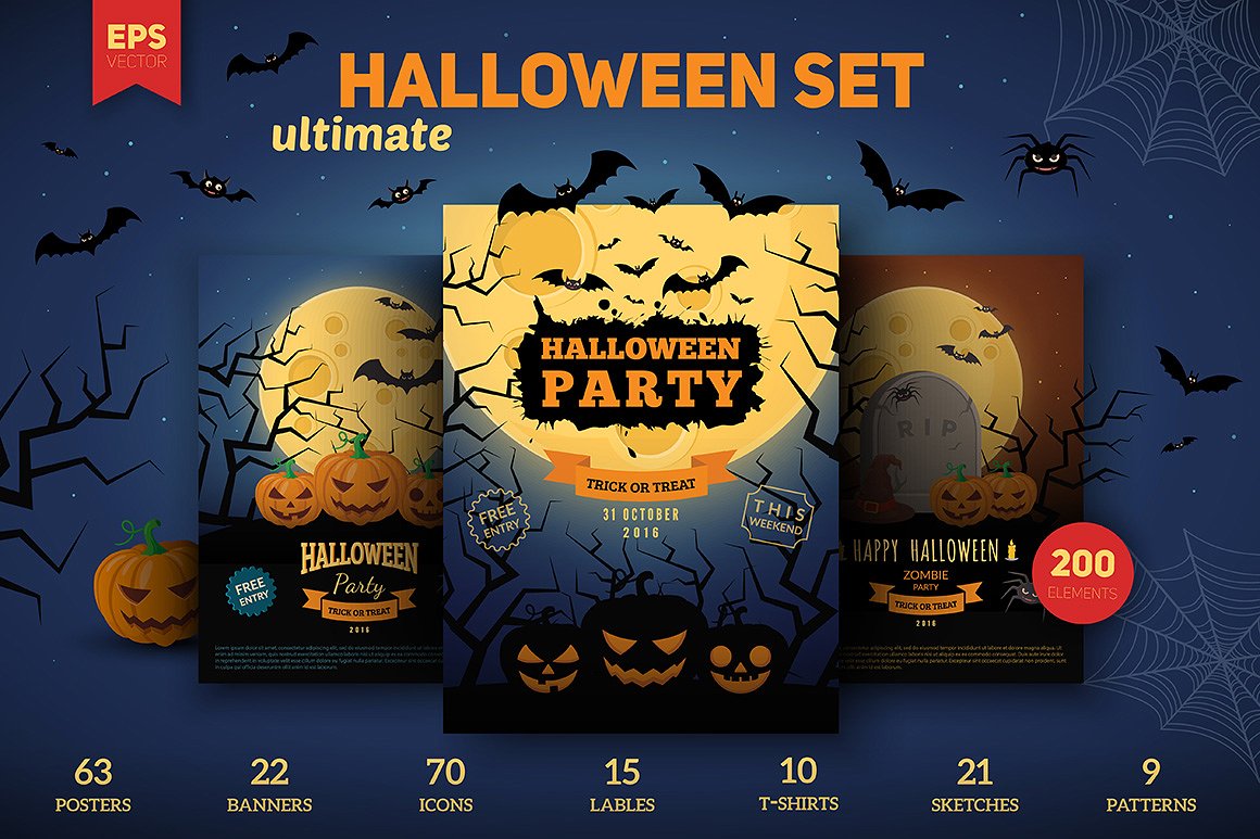 万圣节矢量元素终极包 Halloween Ultimate Pack_img_2