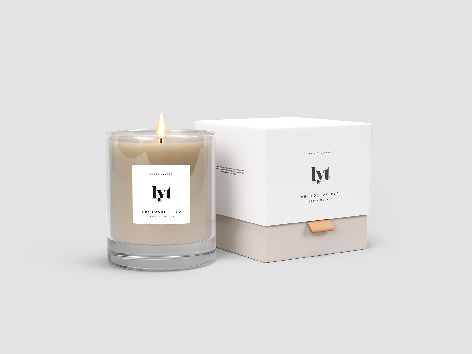 盒和杯蜡烛包样机 Candle Package Mockup With Box And Cup_img_2