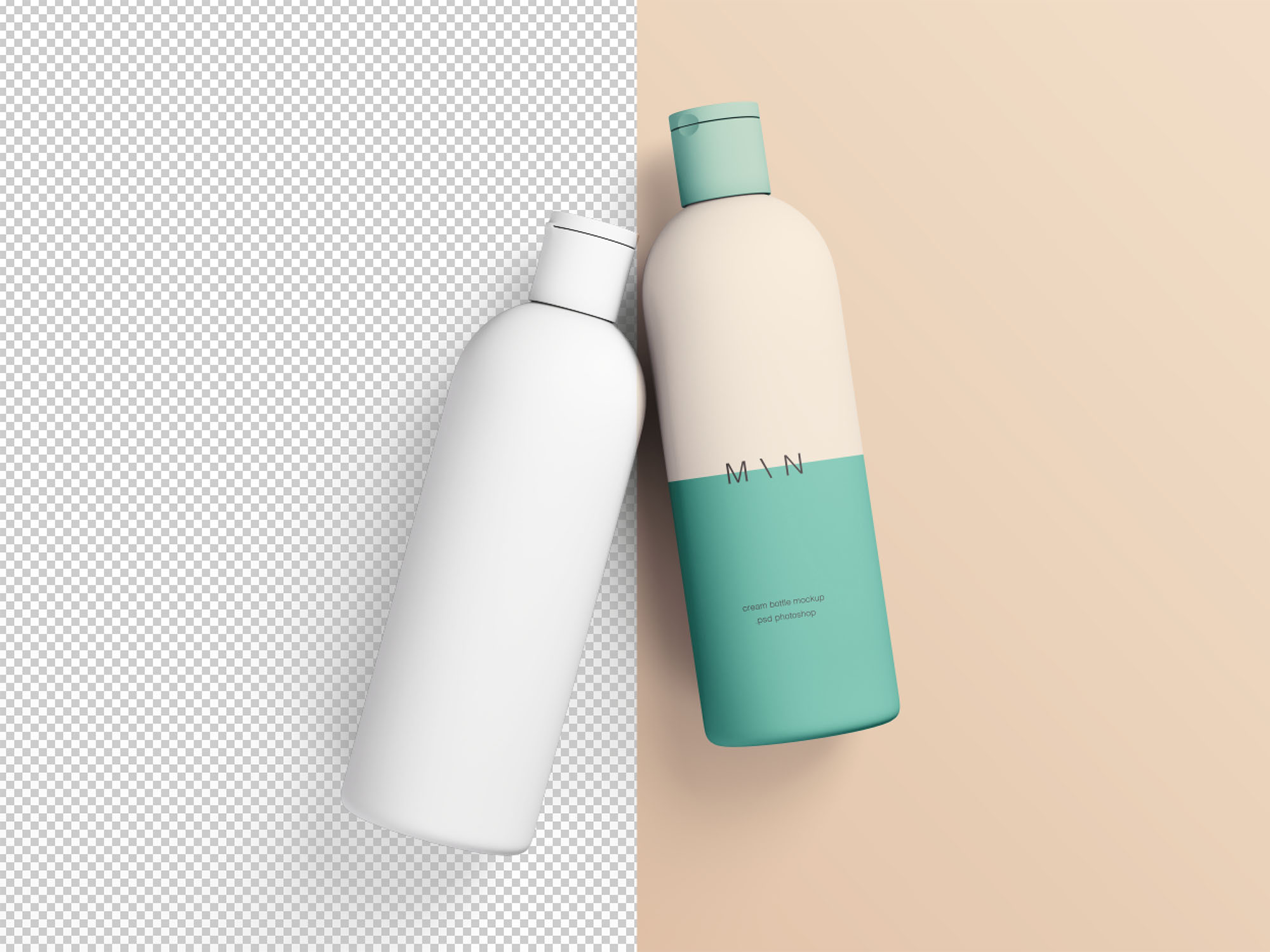 化妆品瓶包装样机 Cosmetic Bottles Mockup_img_2