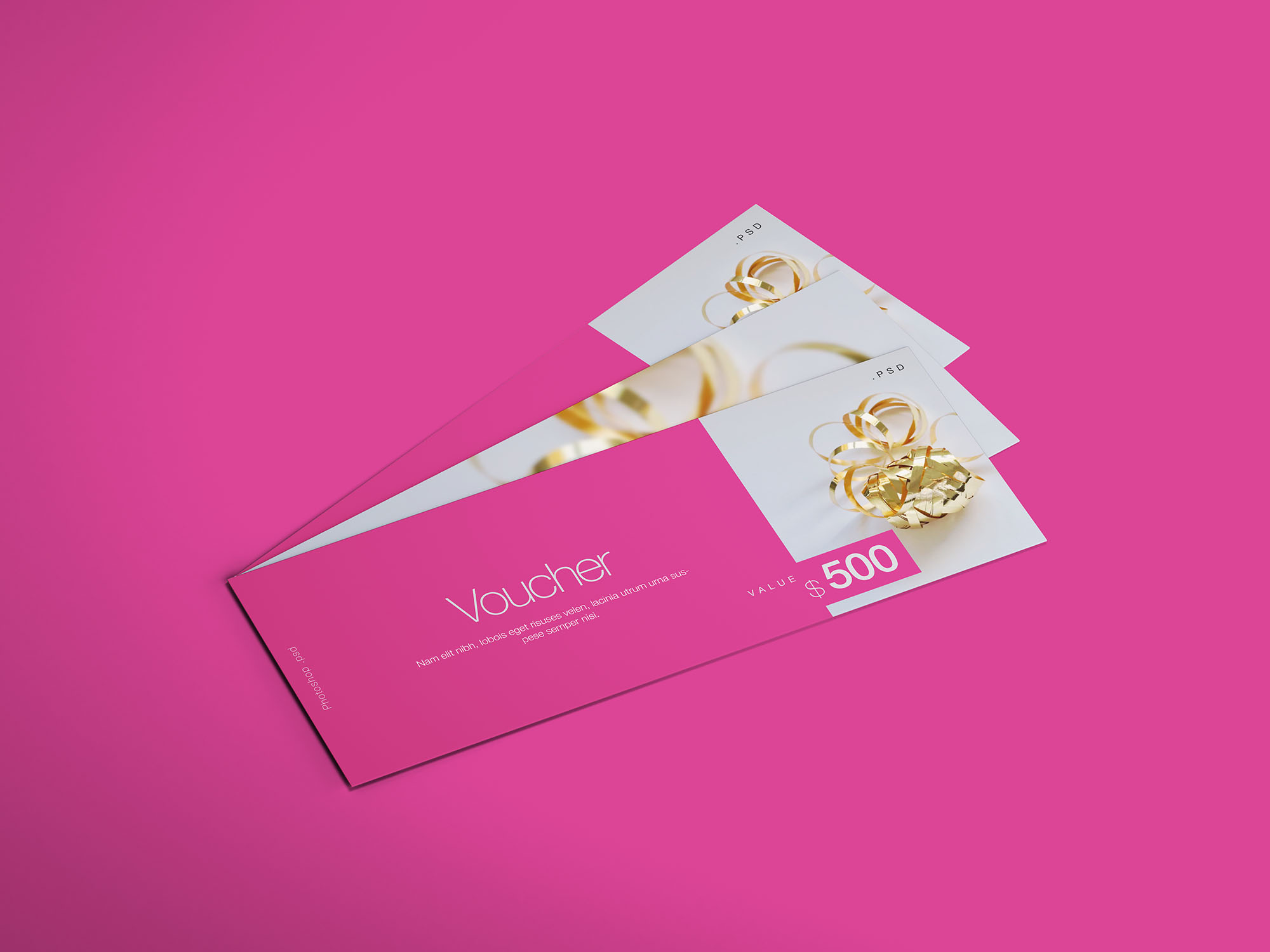 简单的礼品券样机 Simple Gift Vouchers Mockup_img_2