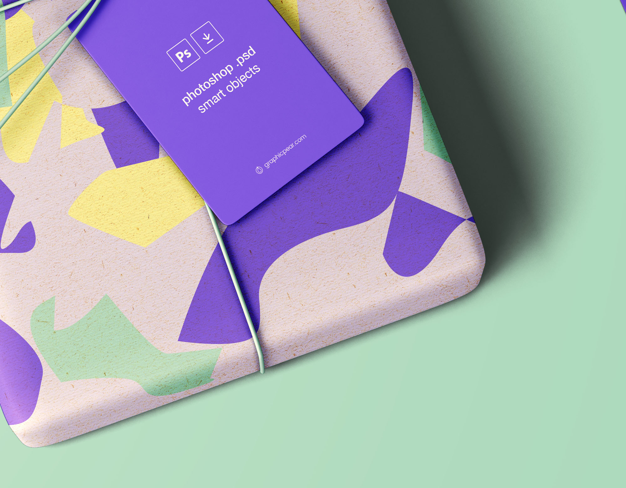 礼品包装封面&标签样机 Wrapped Gift Mockup_img_2