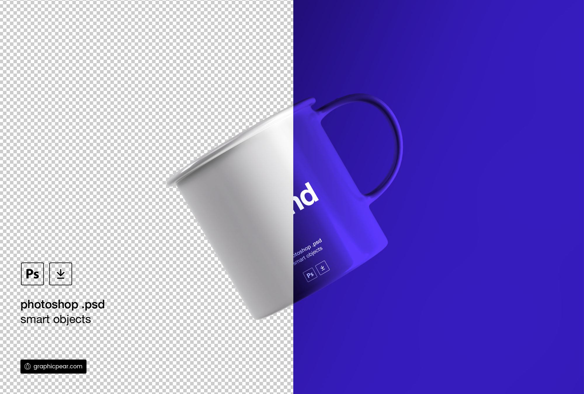 浮动茶杯样机 Floating Tea Cup Mockup_img_2