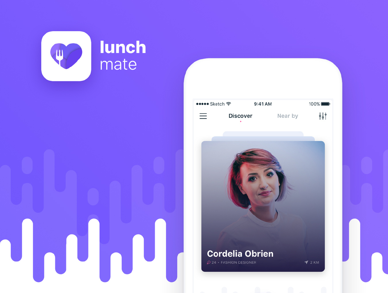 午餐约会社交APP UI工具包 Lunchmate Dating UI Kit_img_2