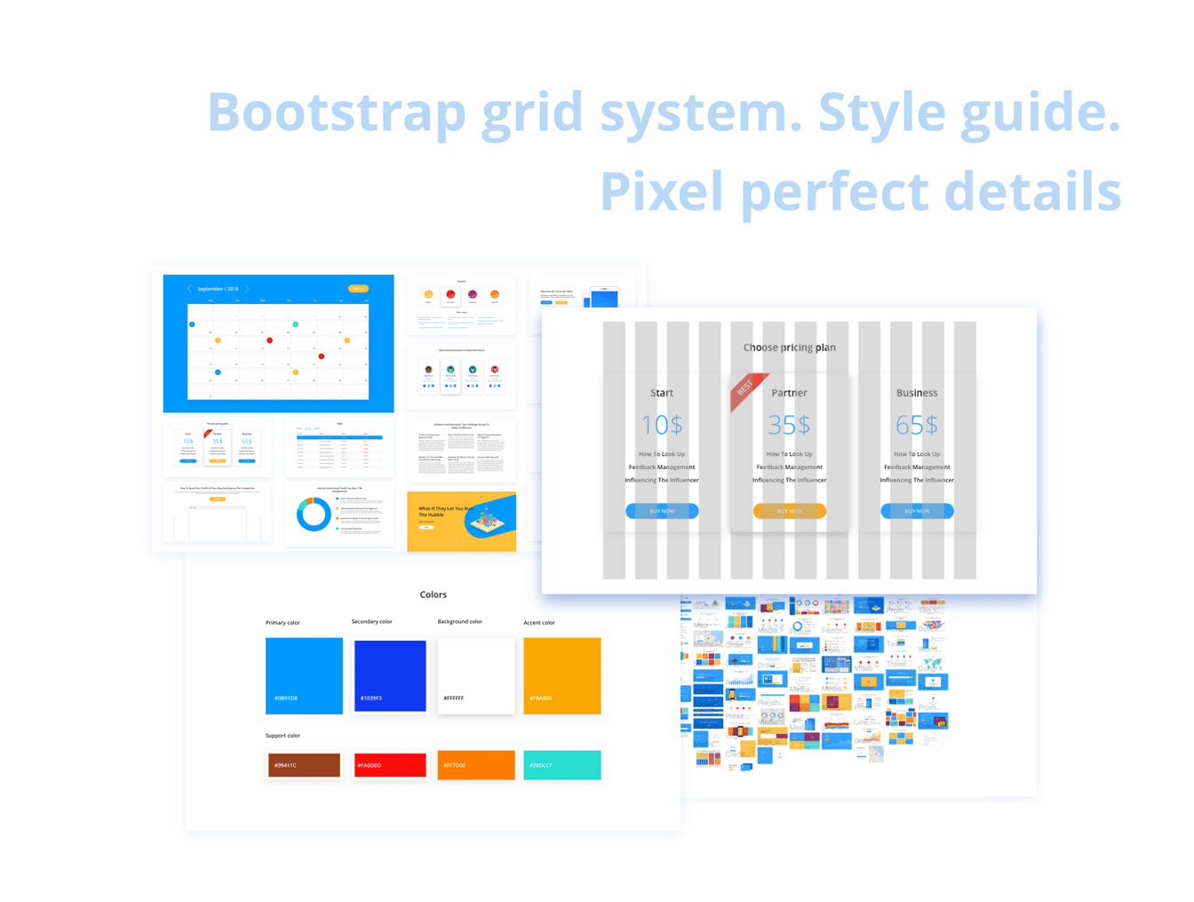 简洁的白色Web UI套件 Simple & White UI Kit_img_2