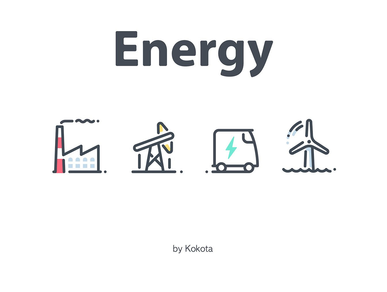 28个能源主题的矢量线条图标 28 Vector Energy Icons_img_2