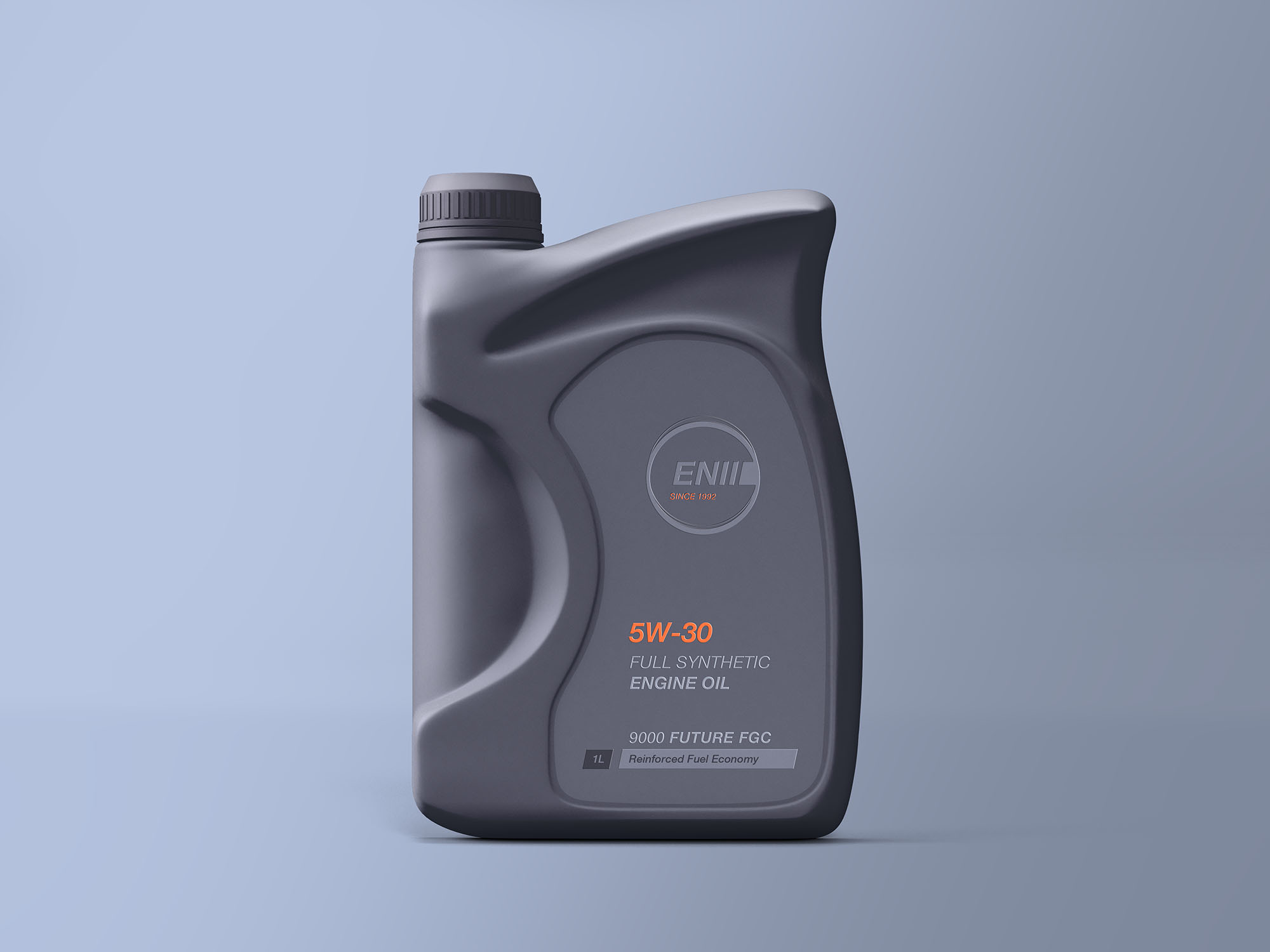 简单的PSD前置发动机油瓶样机 Engine Oil Bottle Mockup_img_2