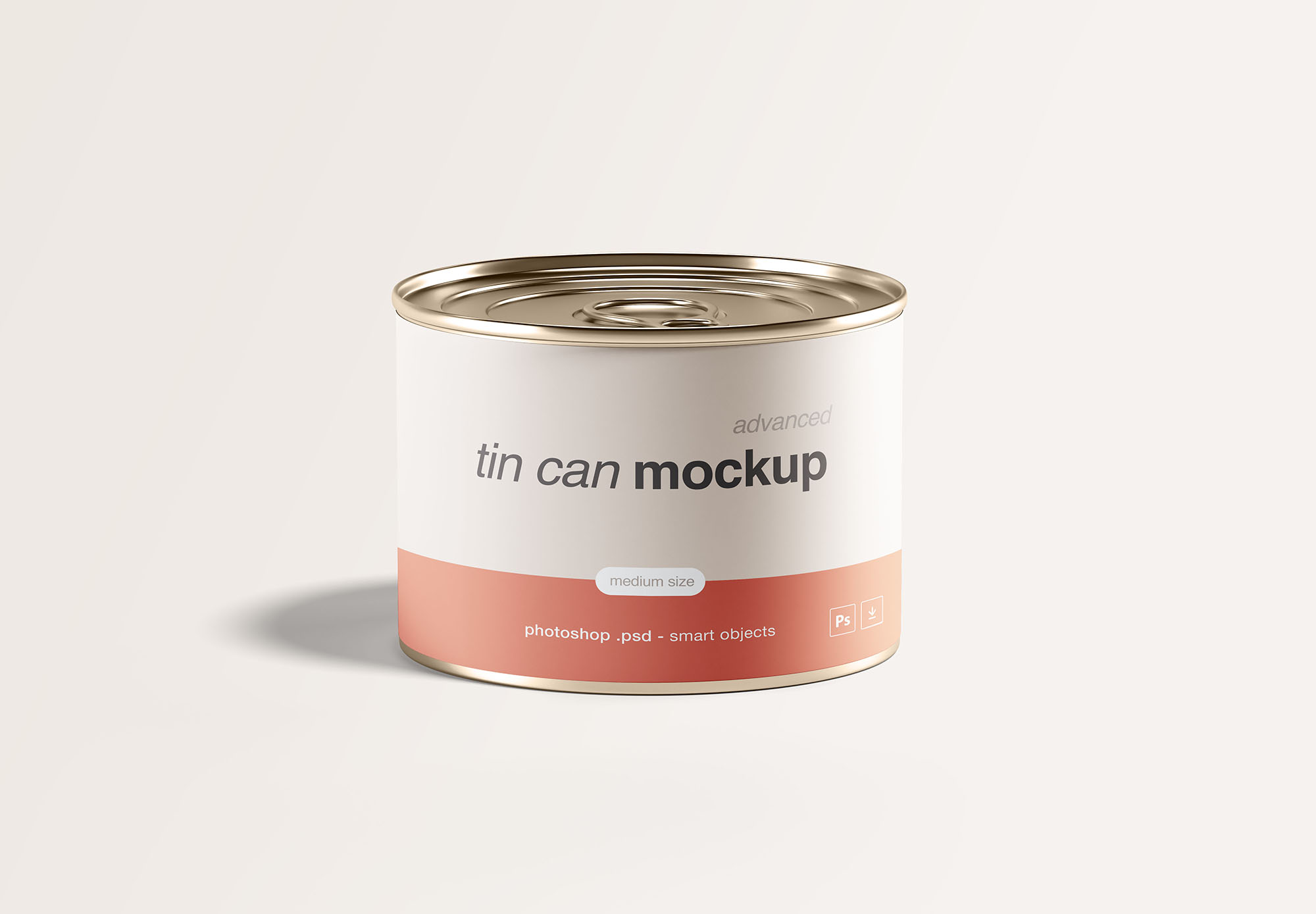 中型食物罐头锡罐样机 Medium Tin Can Mockup_img_2