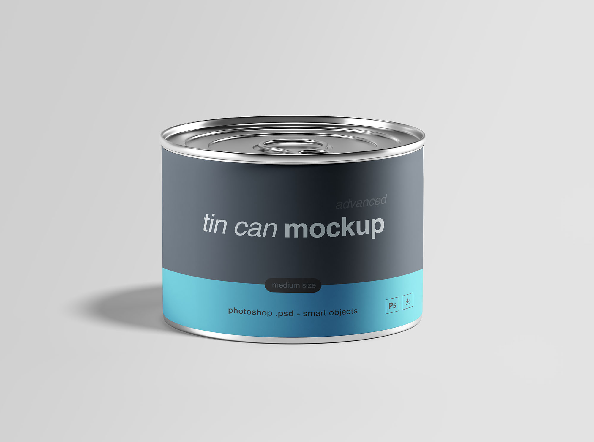 中型食物罐头锡罐样机 Medium Tin Can Mockup_img_2