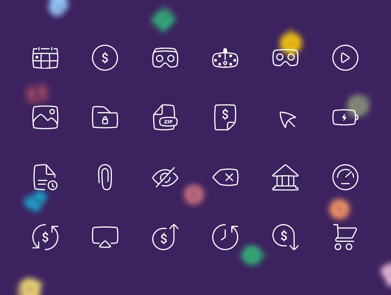 343个高品质矢量图标 343 Blobby Icons Set_img_2