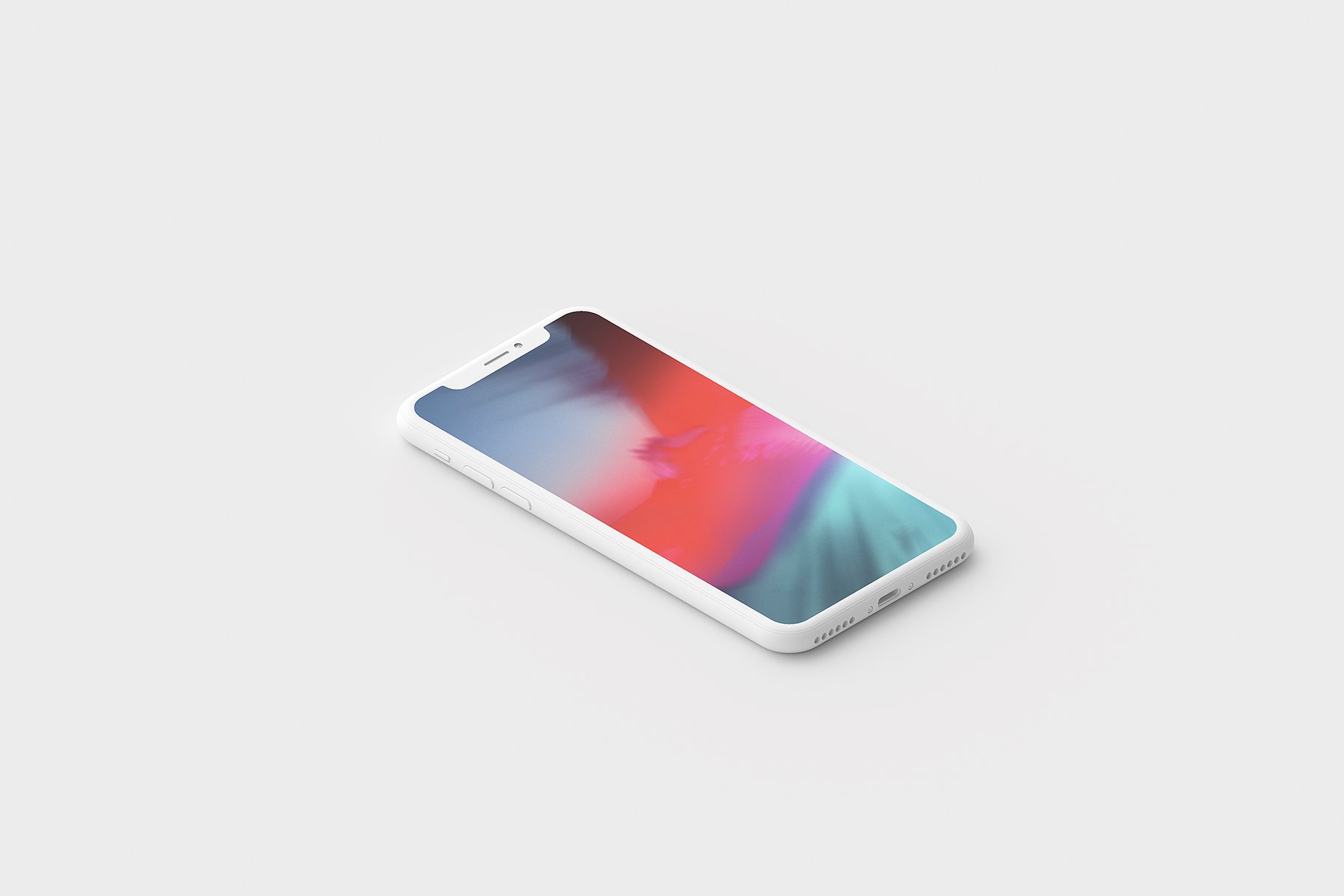 精致的多角度iPhone X样机套装 Minimal Clay iPhone X Mockups_img_2