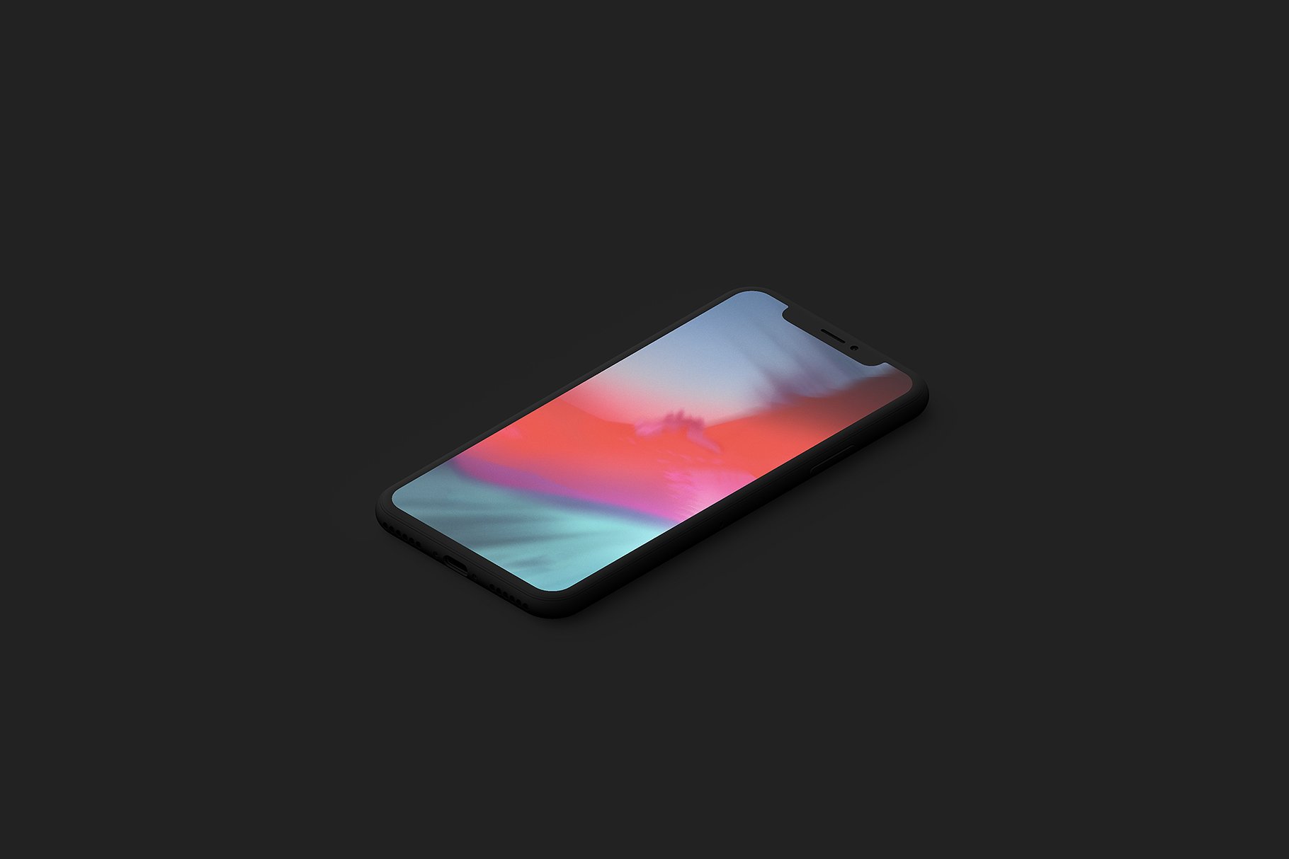 精致的多角度iPhone X样机套装 Minimal Clay iPhone X Mockups_img_2