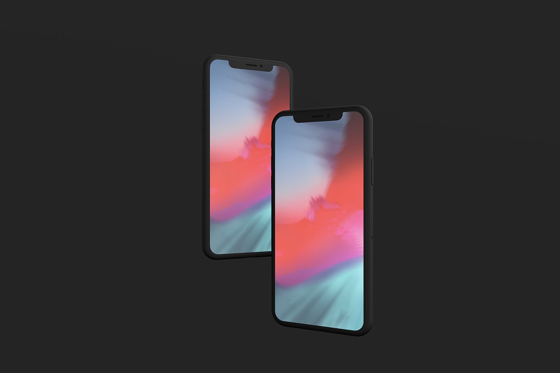 精致的多角度iPhone X样机套装 Minimal Clay iPhone X Mockups_img_2