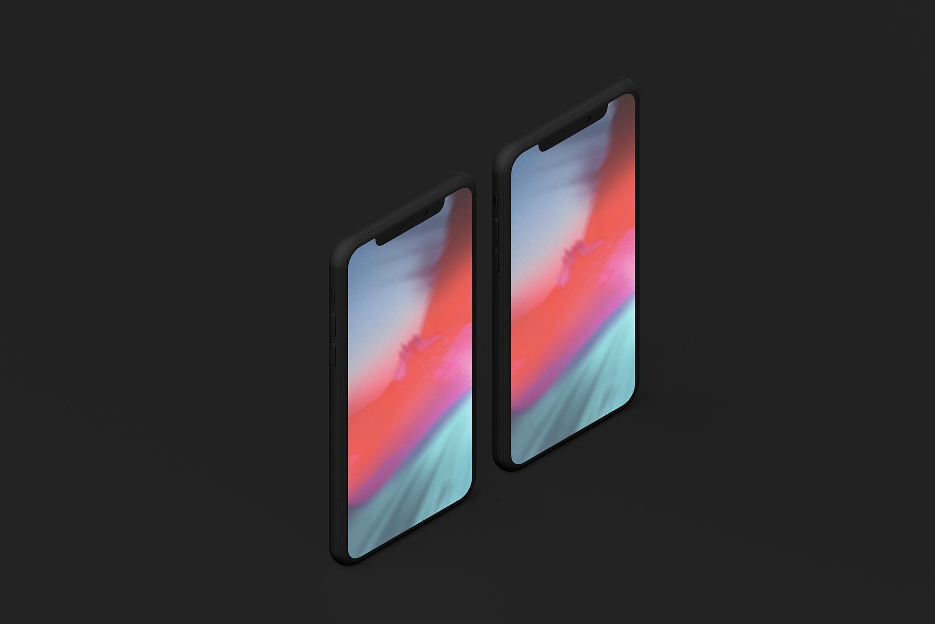 精致的多角度iPhone X样机套装 Minimal Clay iPhone X Mockups_img_2