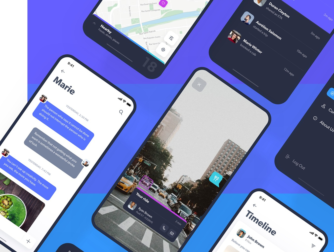 现代多彩完美的旅行应用程序 Navigo UI KIT_img_2