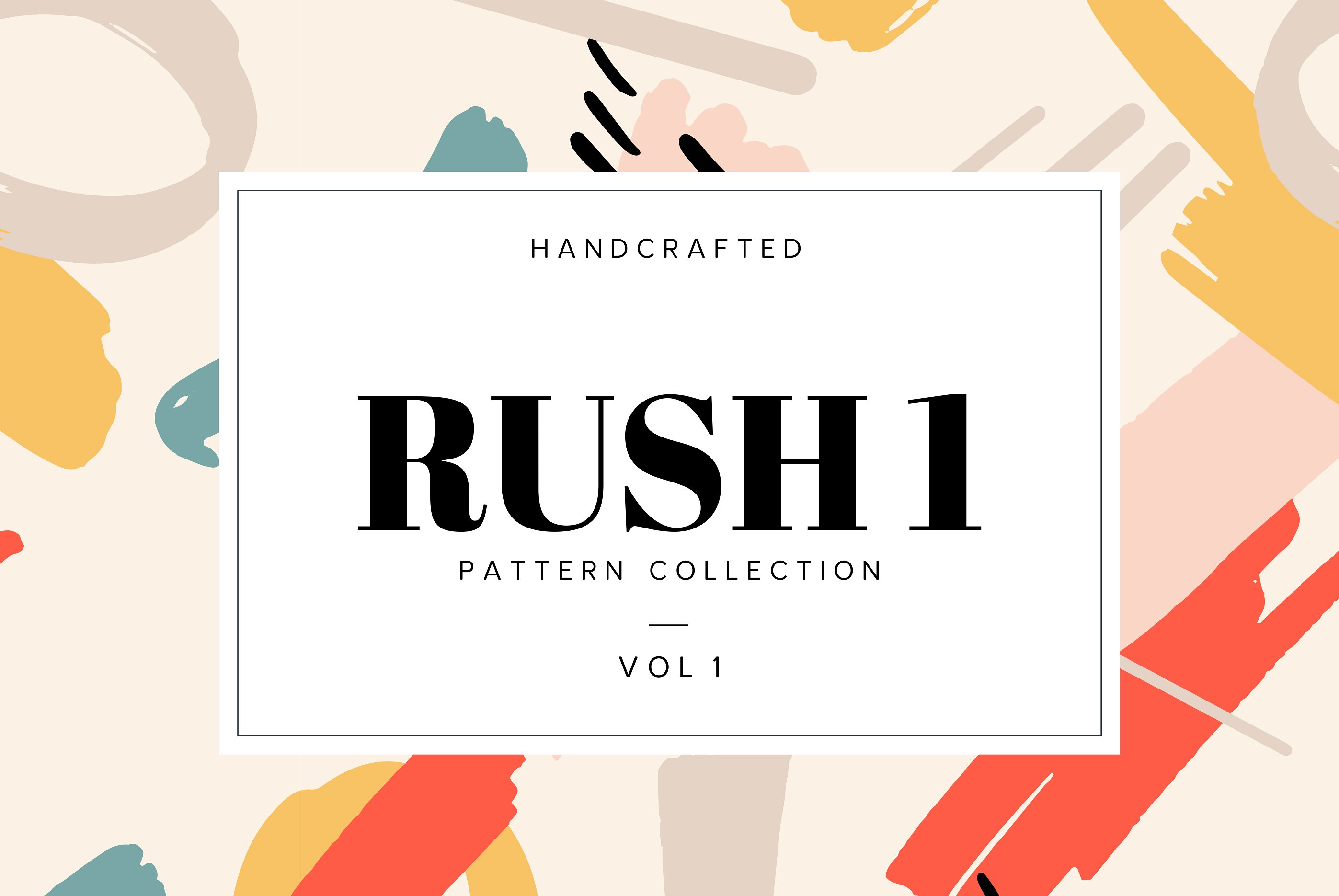 手绘粗糙边缘图案 Hand Drawn Patterns Rush_img_2