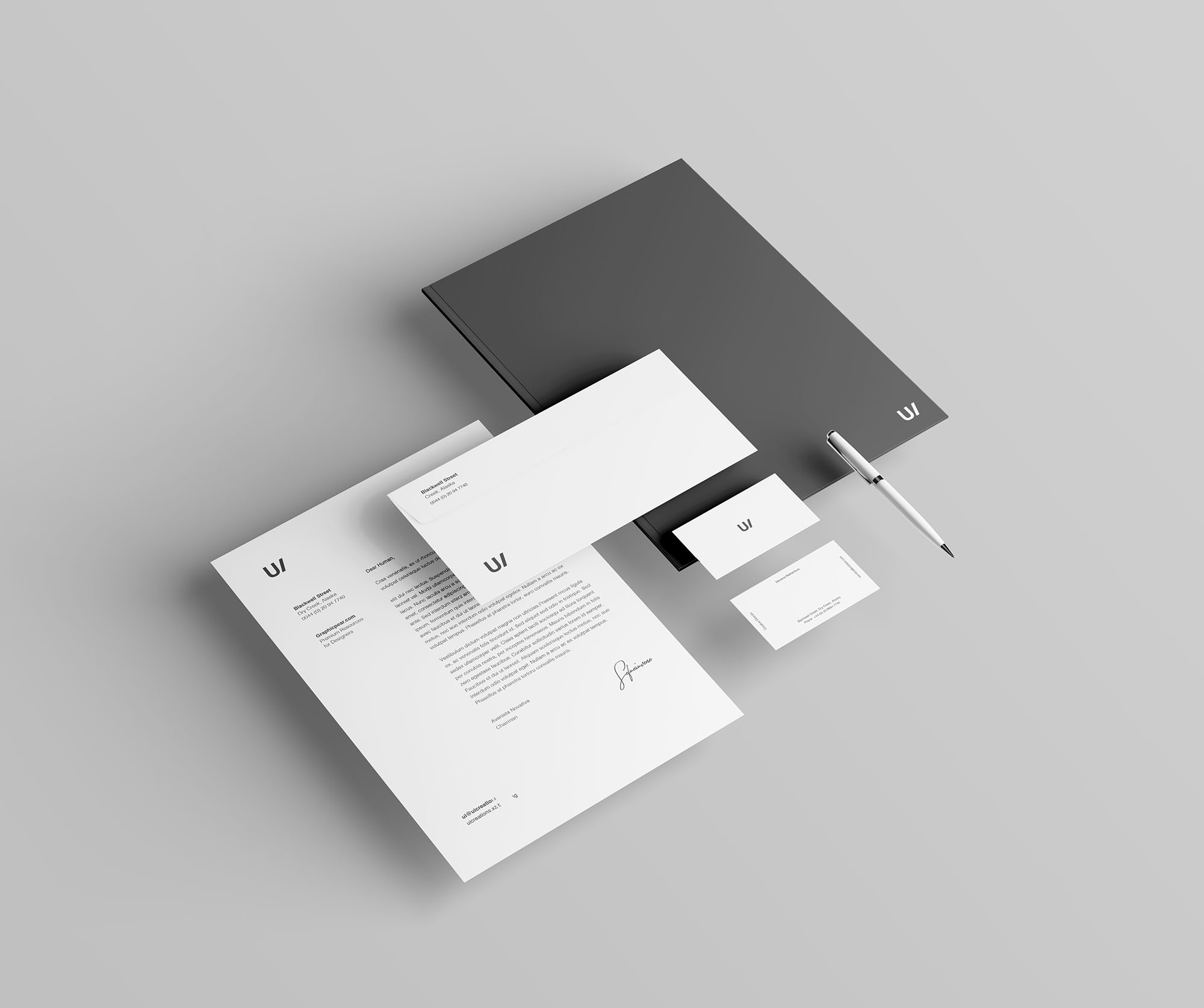 简洁精致的办公品牌标识样机 Branding Identity Mockup Scene_img_2
