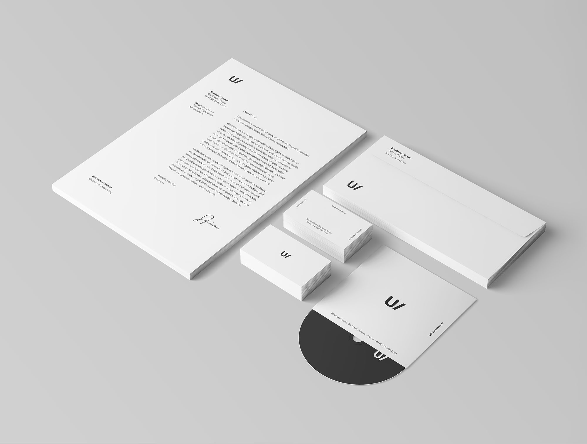 简洁精致的办公品牌标识样机 Branding Identity Mockup Scene_img_2