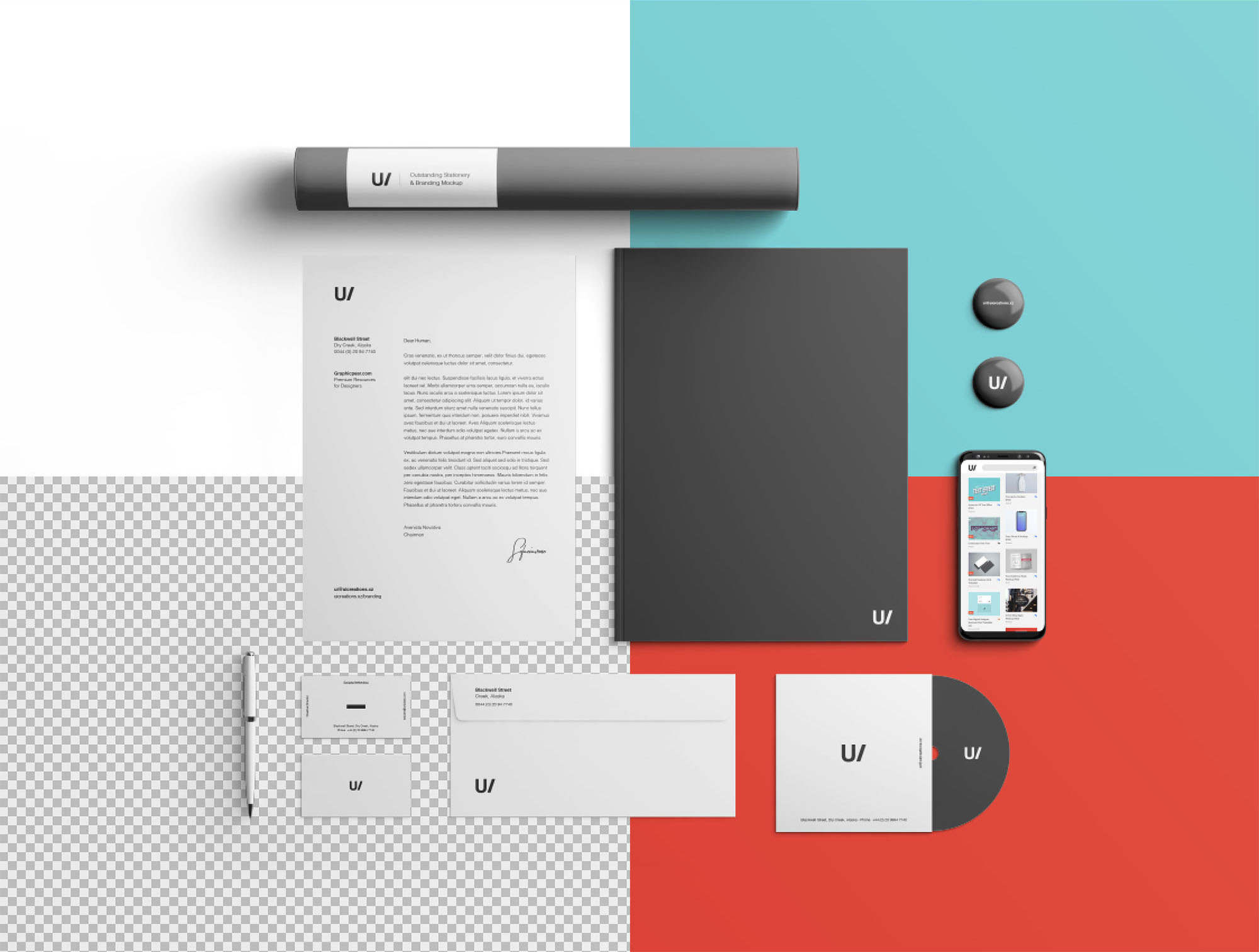 简洁精致的办公品牌标识样机 Branding Identity Mockup Scene_img_2
