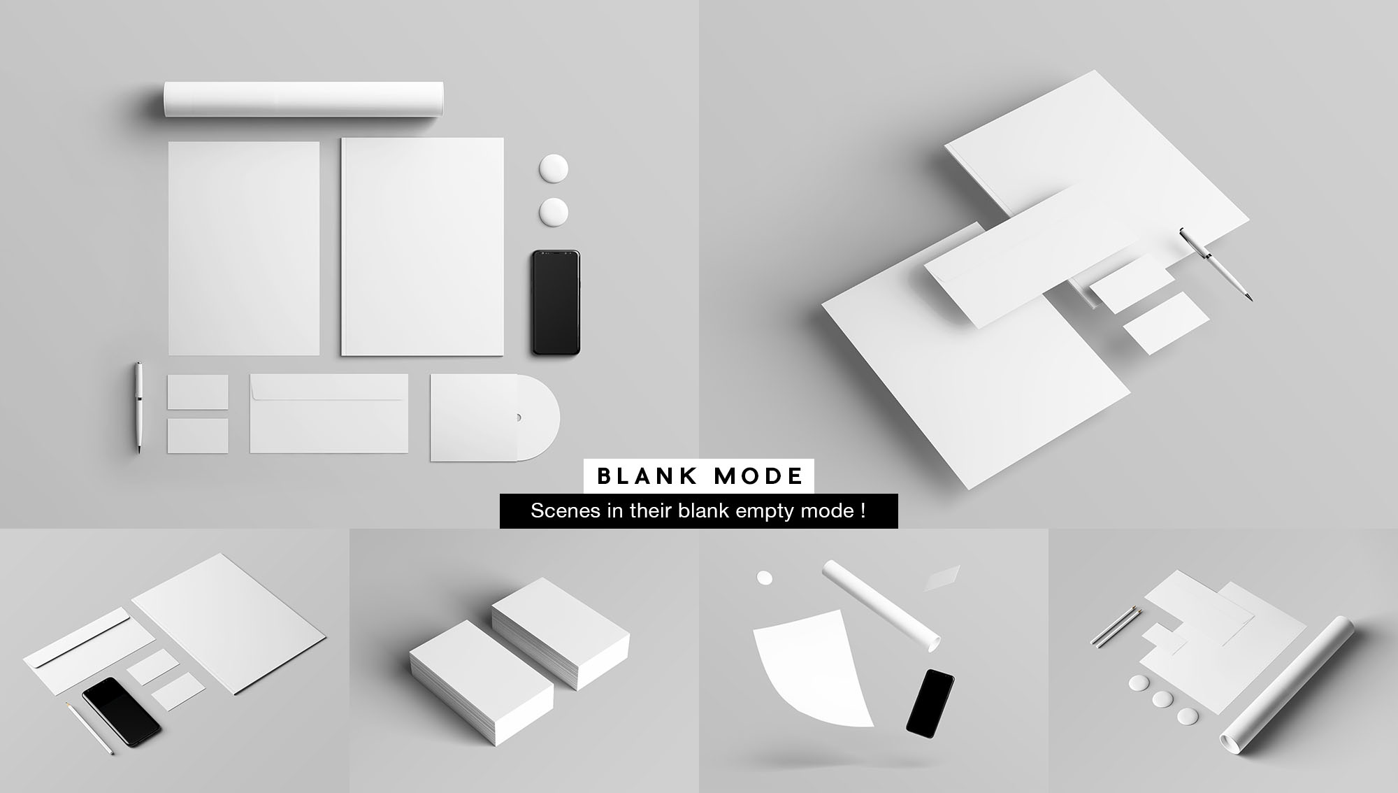 简洁精致的办公品牌标识样机 Branding Identity Mockup Scene_img_2