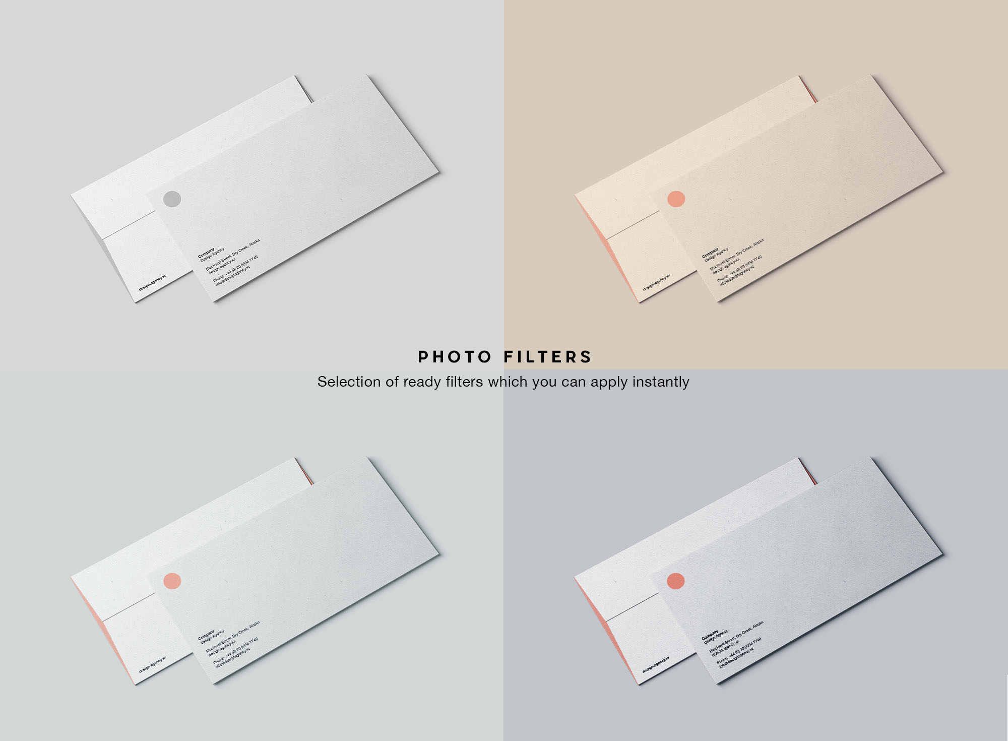 简洁精致的标准DL信封样机 Standard Dl Envelope Mockup_img_2
