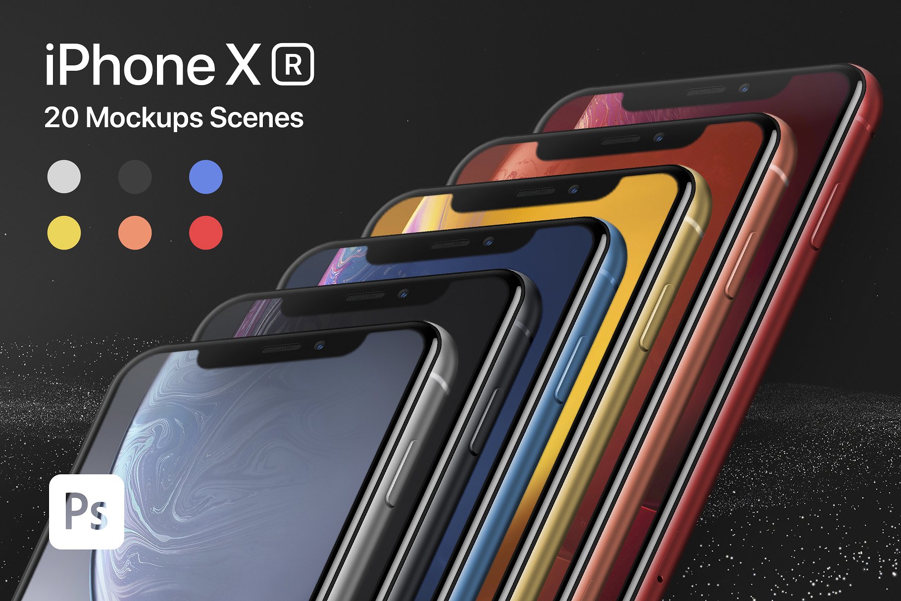 5k超清的iPhone XR 20样机场景 iPhone XR 20 Mockups Scenes_img_2