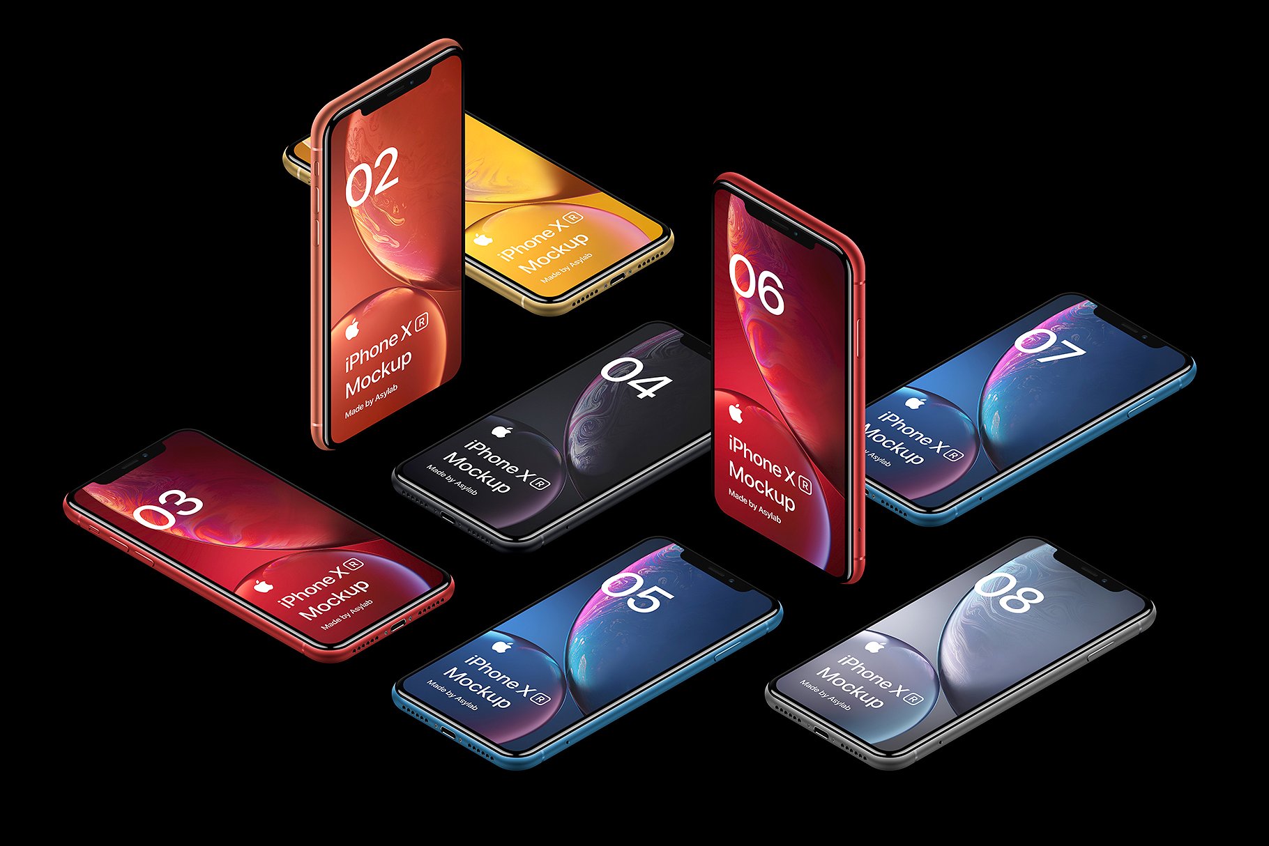 5k超清的iPhone XR 20样机场景 iPhone XR 20 Mockups Scenes_img_2